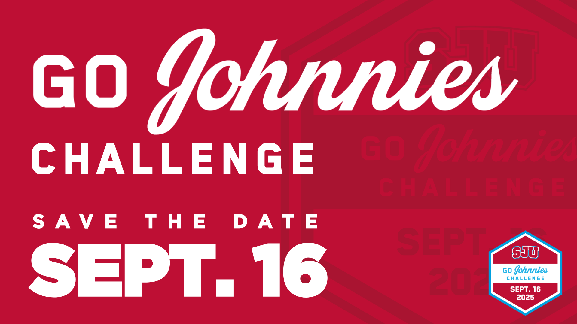 Go Johnnies Challenge 2025 - Save the Date