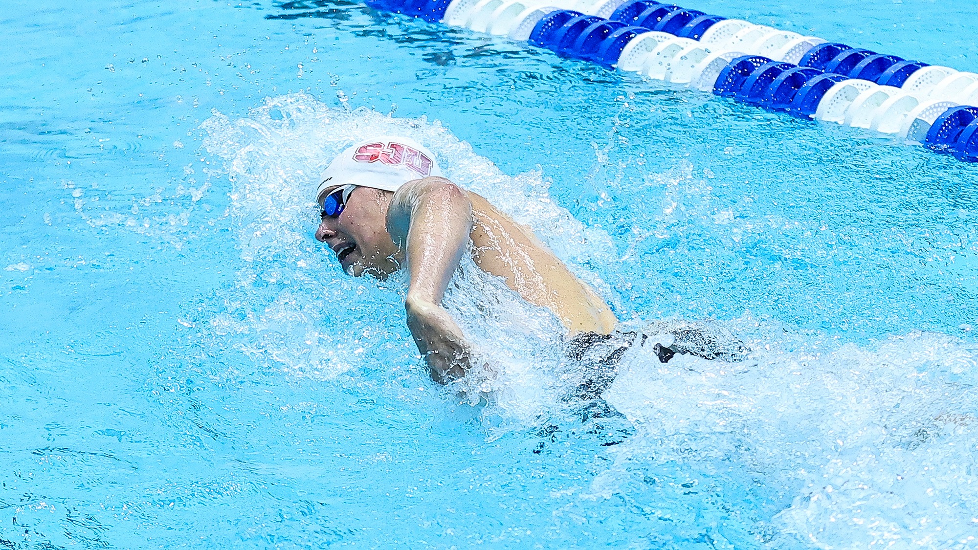 Brayden Slavik 500 Free at NCAAs_David Beach