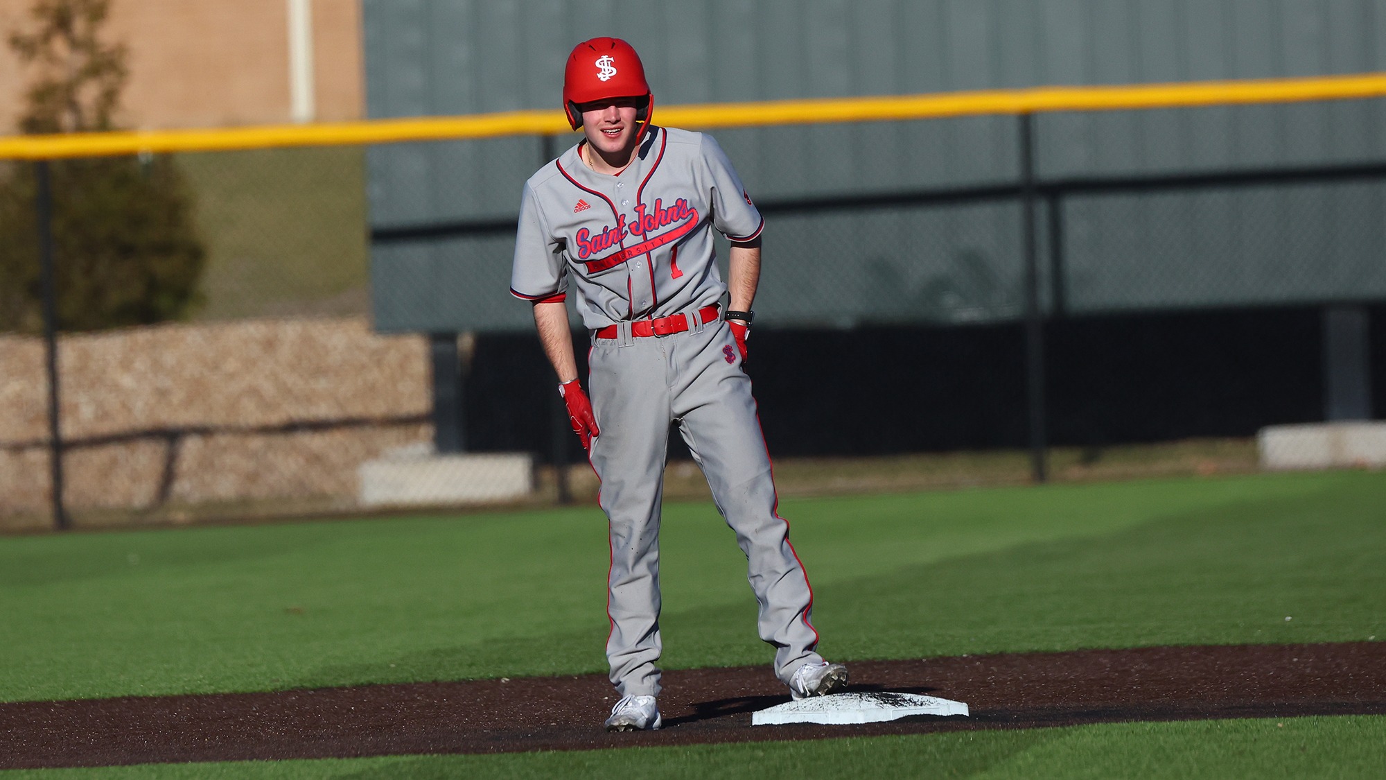 Riley Schwellenbach standing on second base_Ryan Coleman
