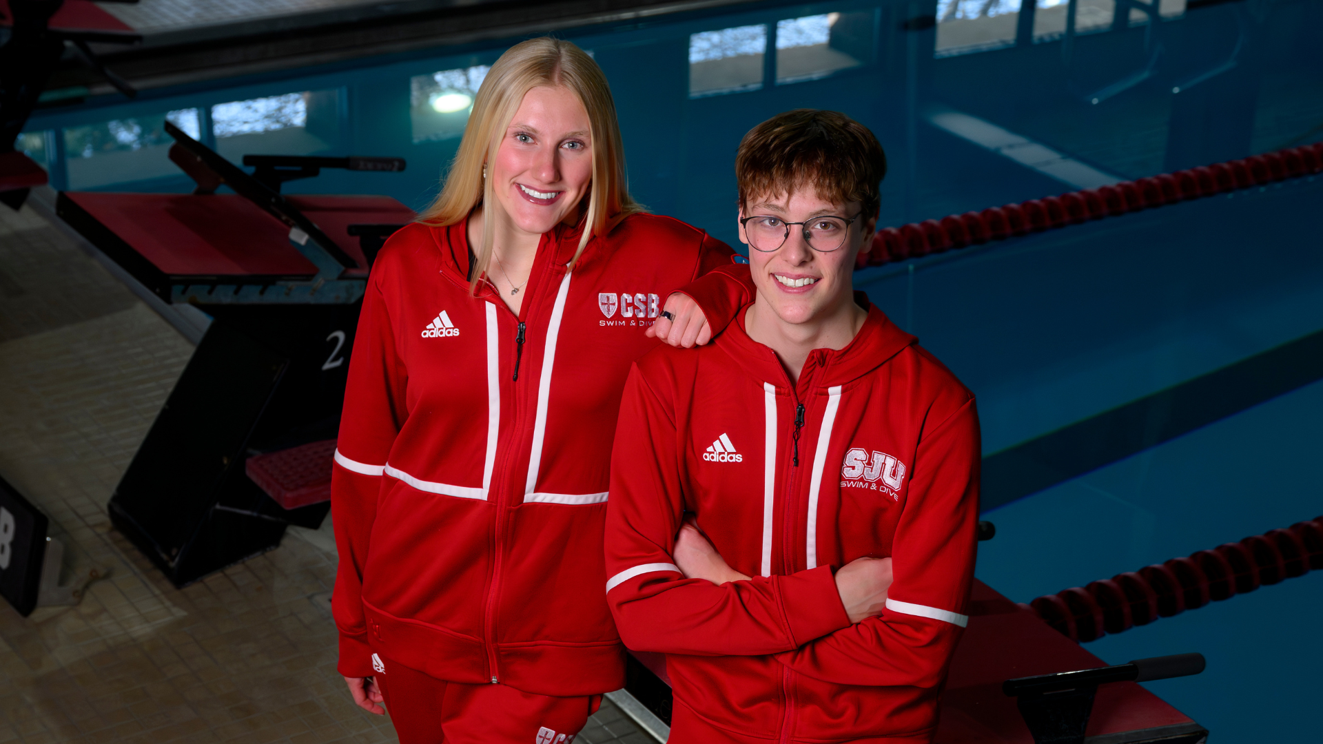 Haley Zelen and Brayden Slavik - MIAC Swimmers of the Year - 2026_ TEMO