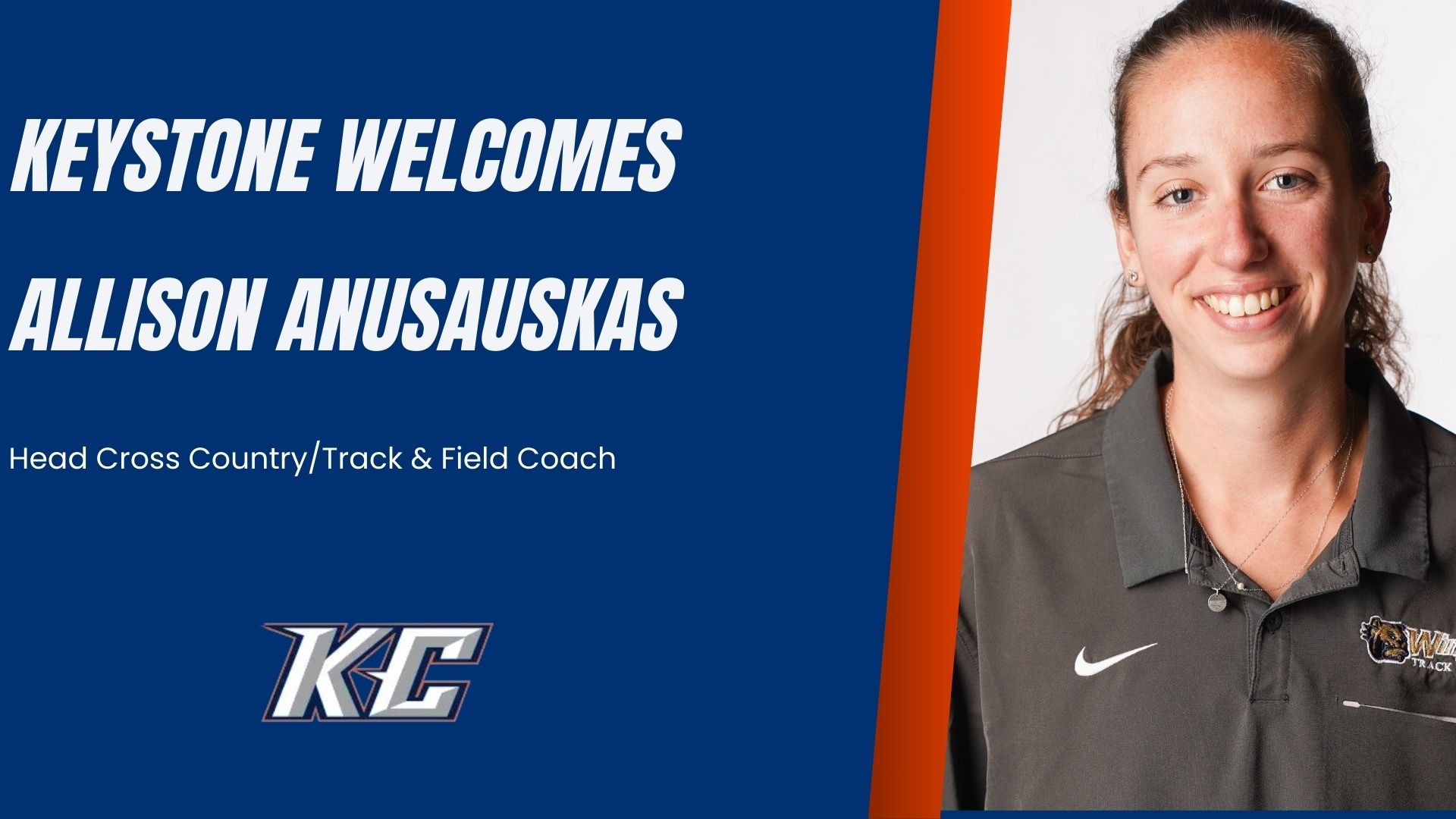 Ally Anusauskas Cross Country/Track & Field Head Coach Release