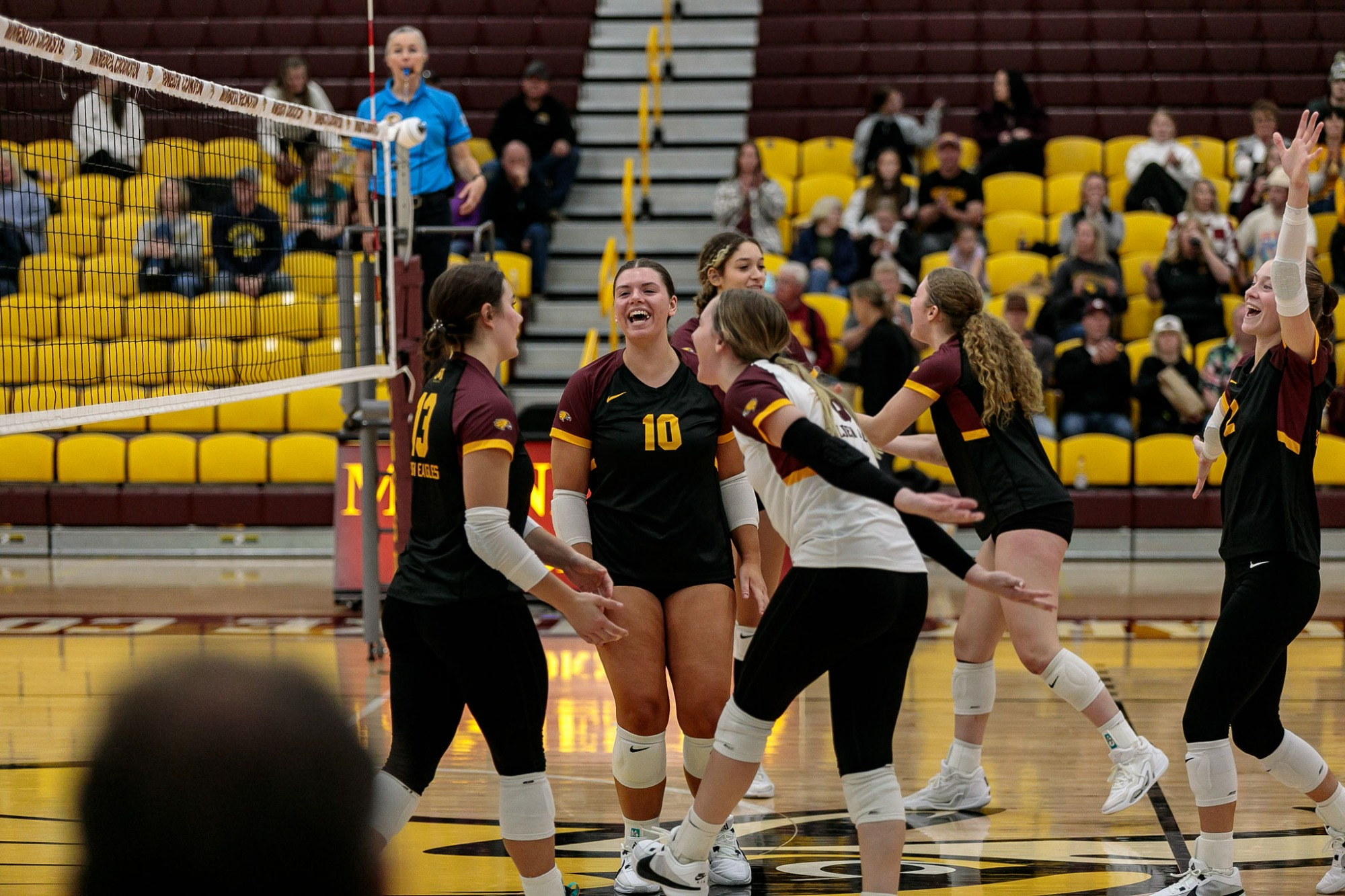 Minnesota Crookston Volleyball Closes Out 2023 with Dominant Sweep over Minot State University