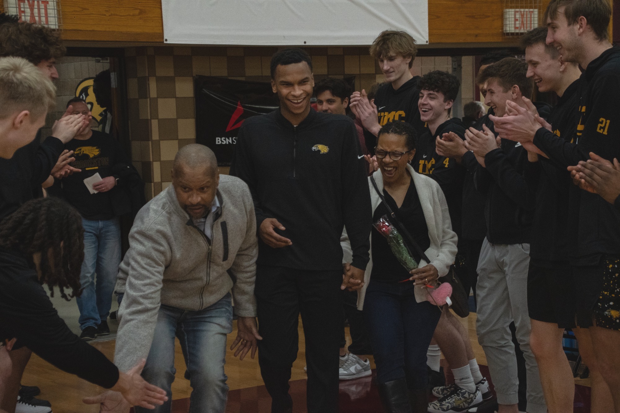 Chandler Meeks with Parents