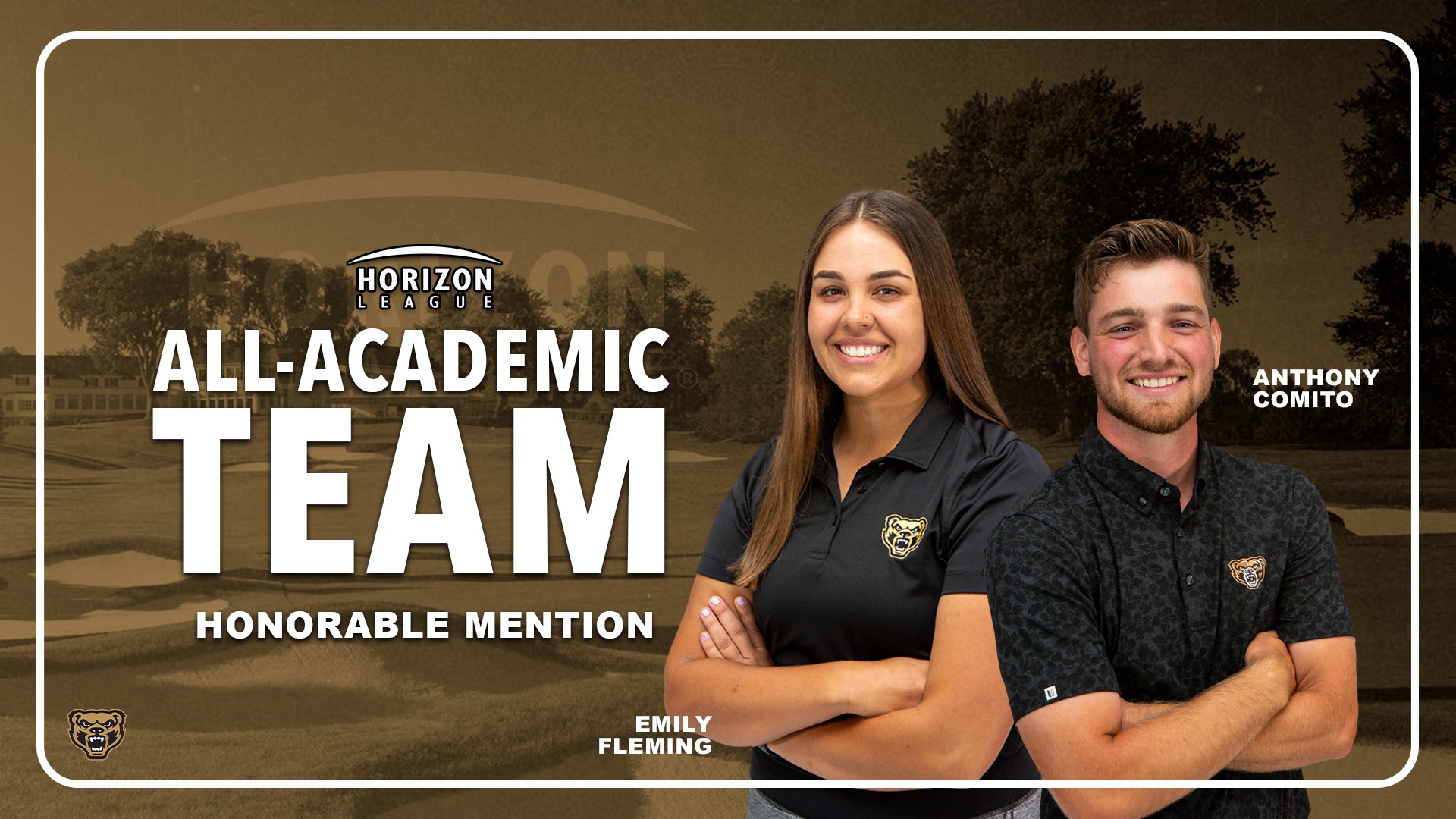 Golfers Receive HLGolf AllAcademic Honorable Mention Nods Oakland