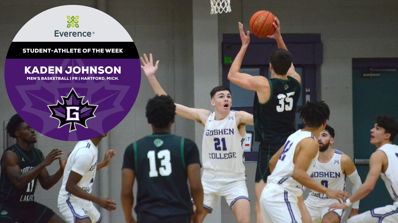 Kaden Johnson 202223 Men's Basketball Goshen College