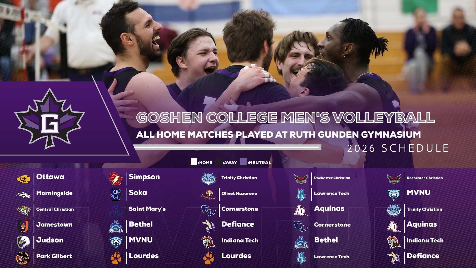 2026 Men's Volleyball Schedule