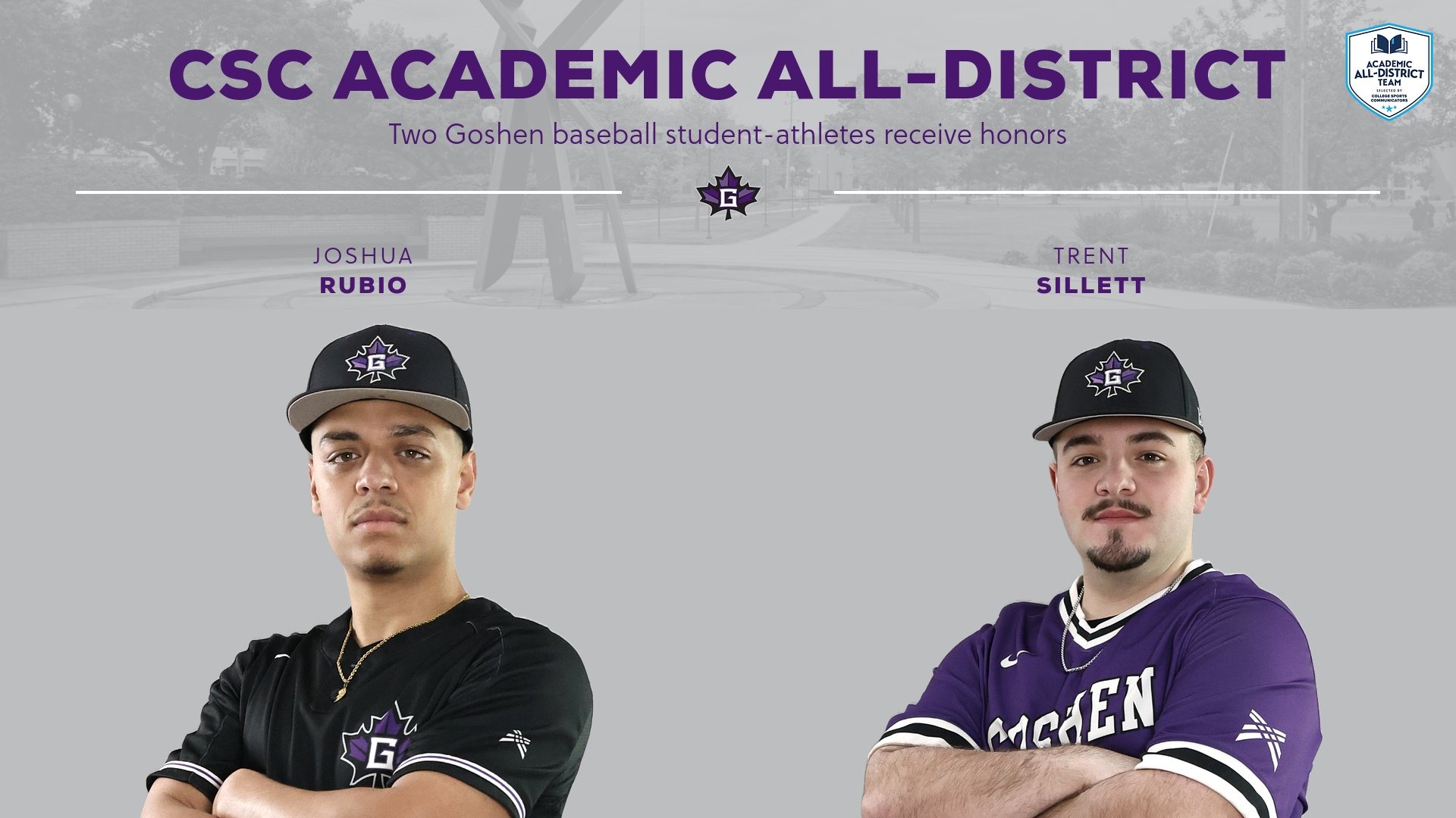 Rubio and Sillett - CSC Academic All-District