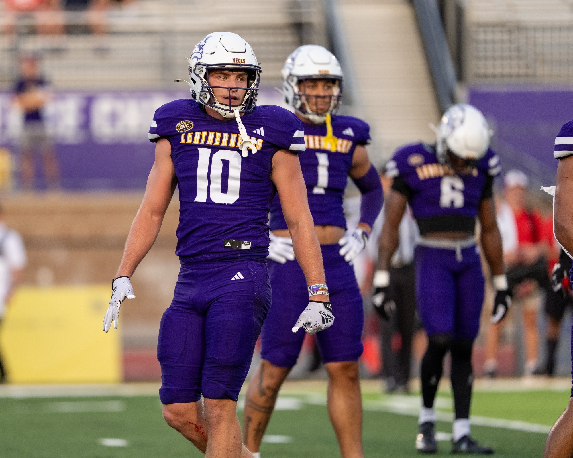 MACOMB, IL - SEPTEMBER 5, 2026: Western Illinois Leatherneck Football vs llinois State Redbirds Football  at Hanson Field(Photo by Steve Bowen / Bowen Arrow Photography)