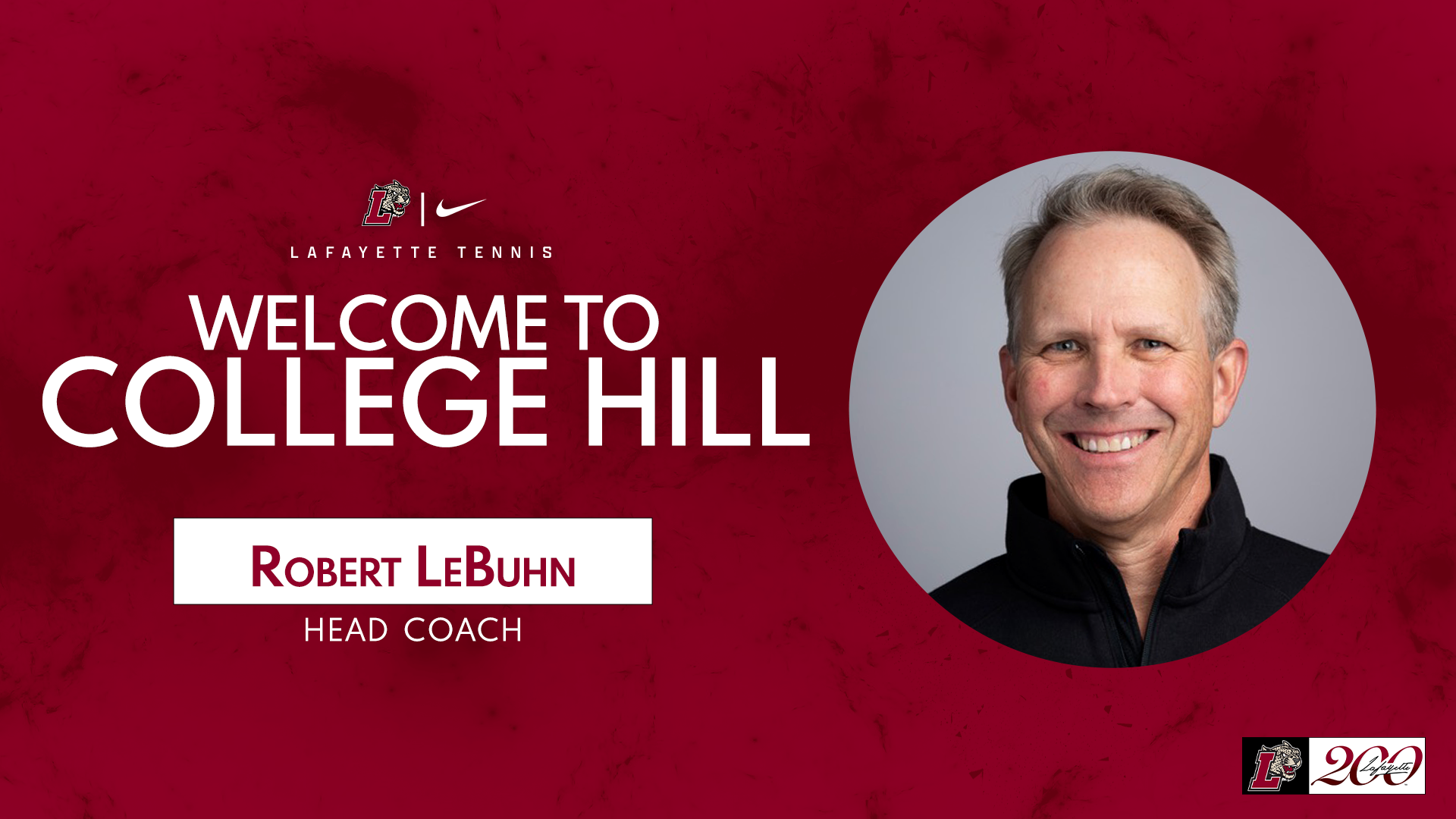 Robert LeBuhn '88 Head Tennis Coach Announcement