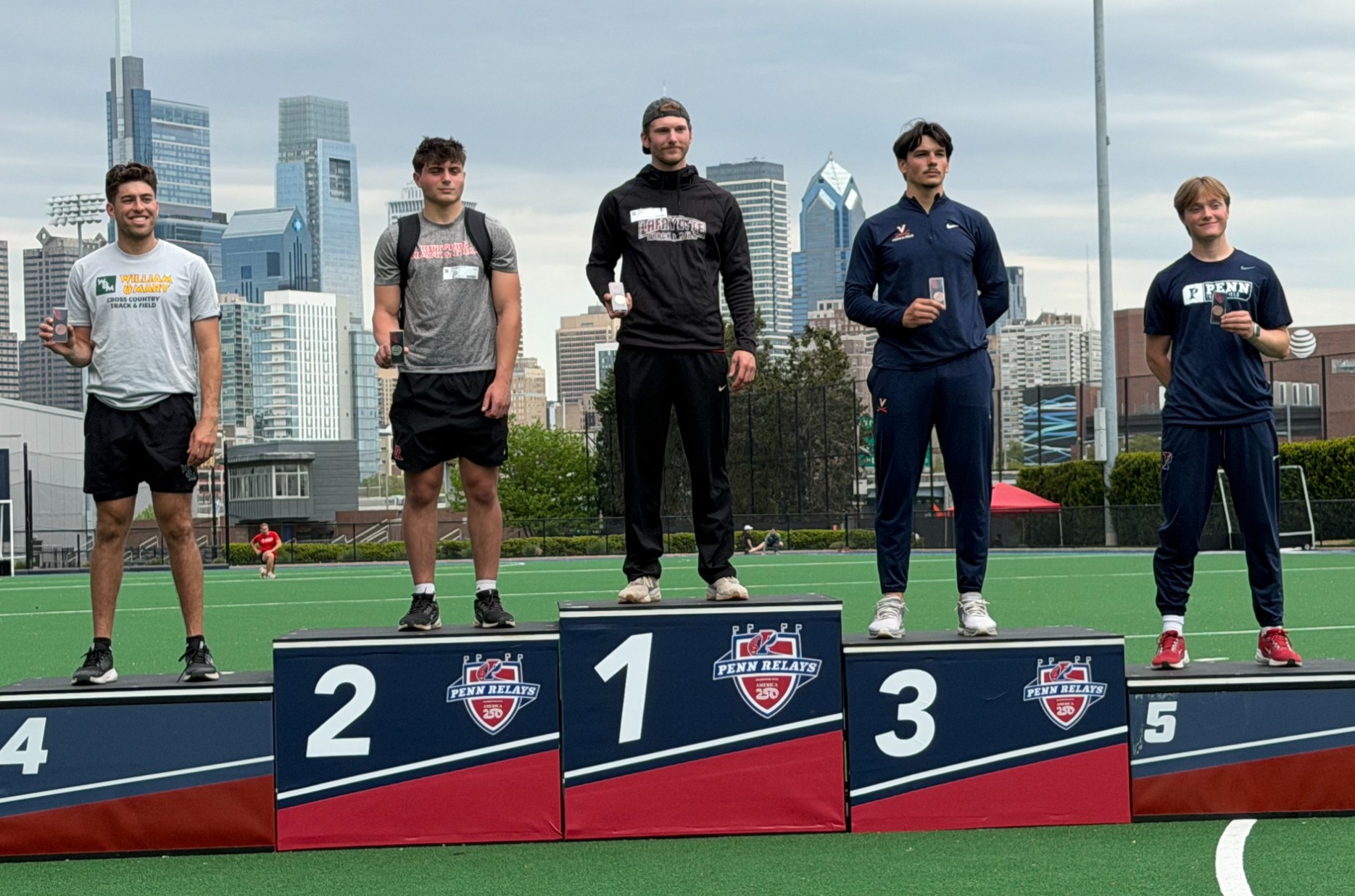 Bobby McClosky Podium Penn Relays