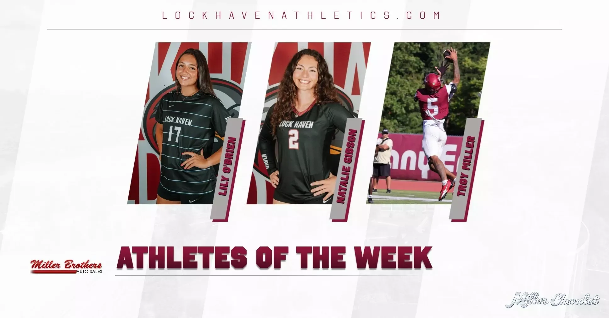 Week 5 Athletes of the Week Graphic