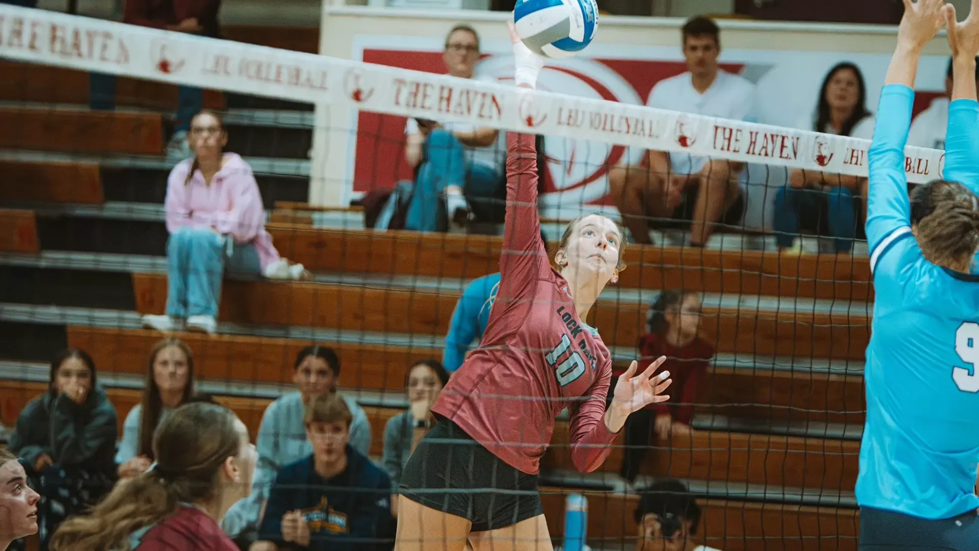 Maddie Mitchell with an attack 