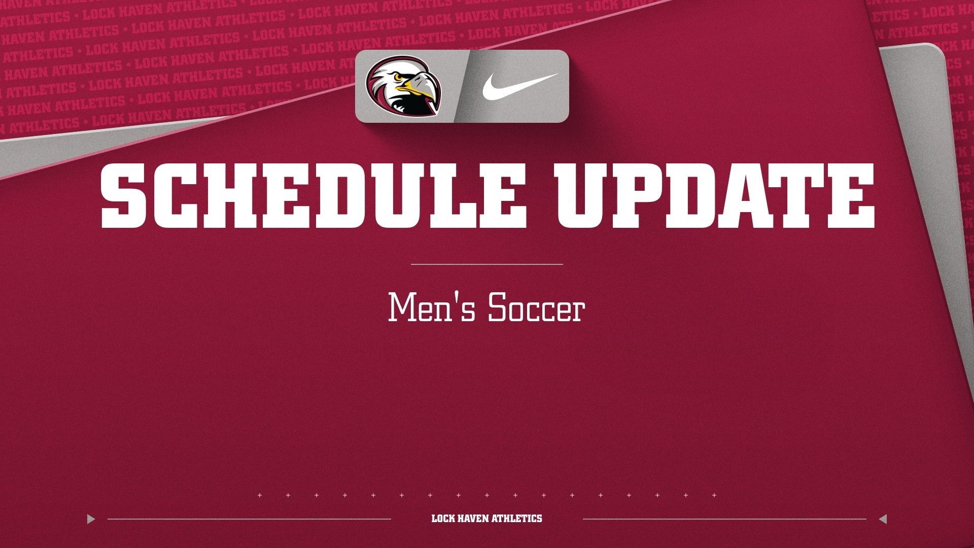 Schedule Update - Men's Soccer