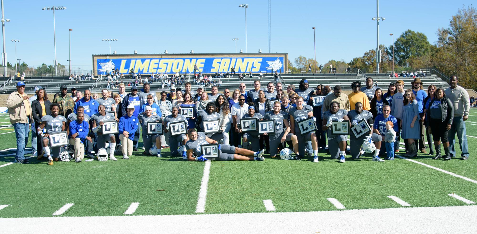 Limestone Football Falls to Wingate on Senior Day Limestone