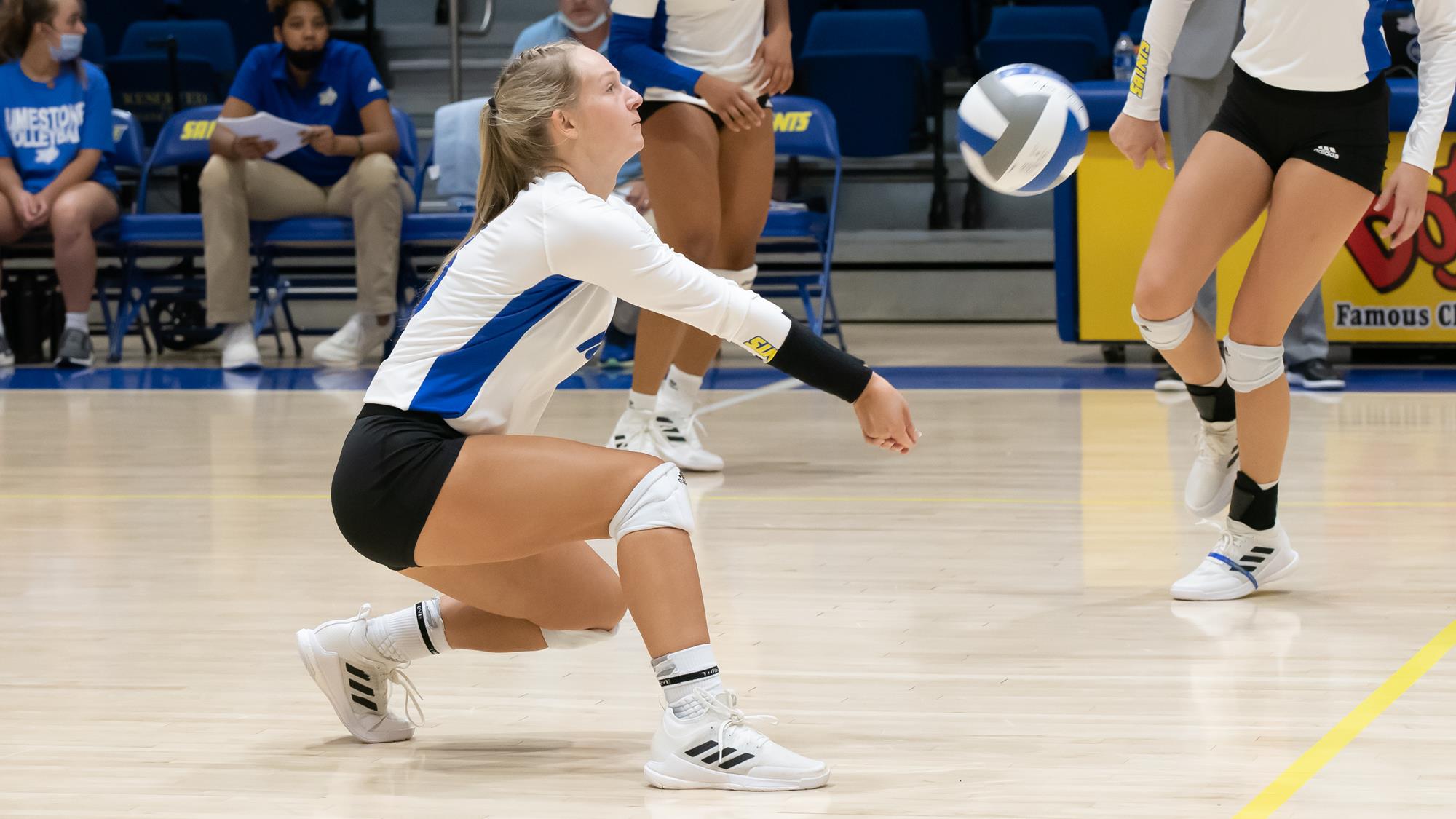 Saints Sweep Regionally Ranked Queens in Straight Sets Limestone