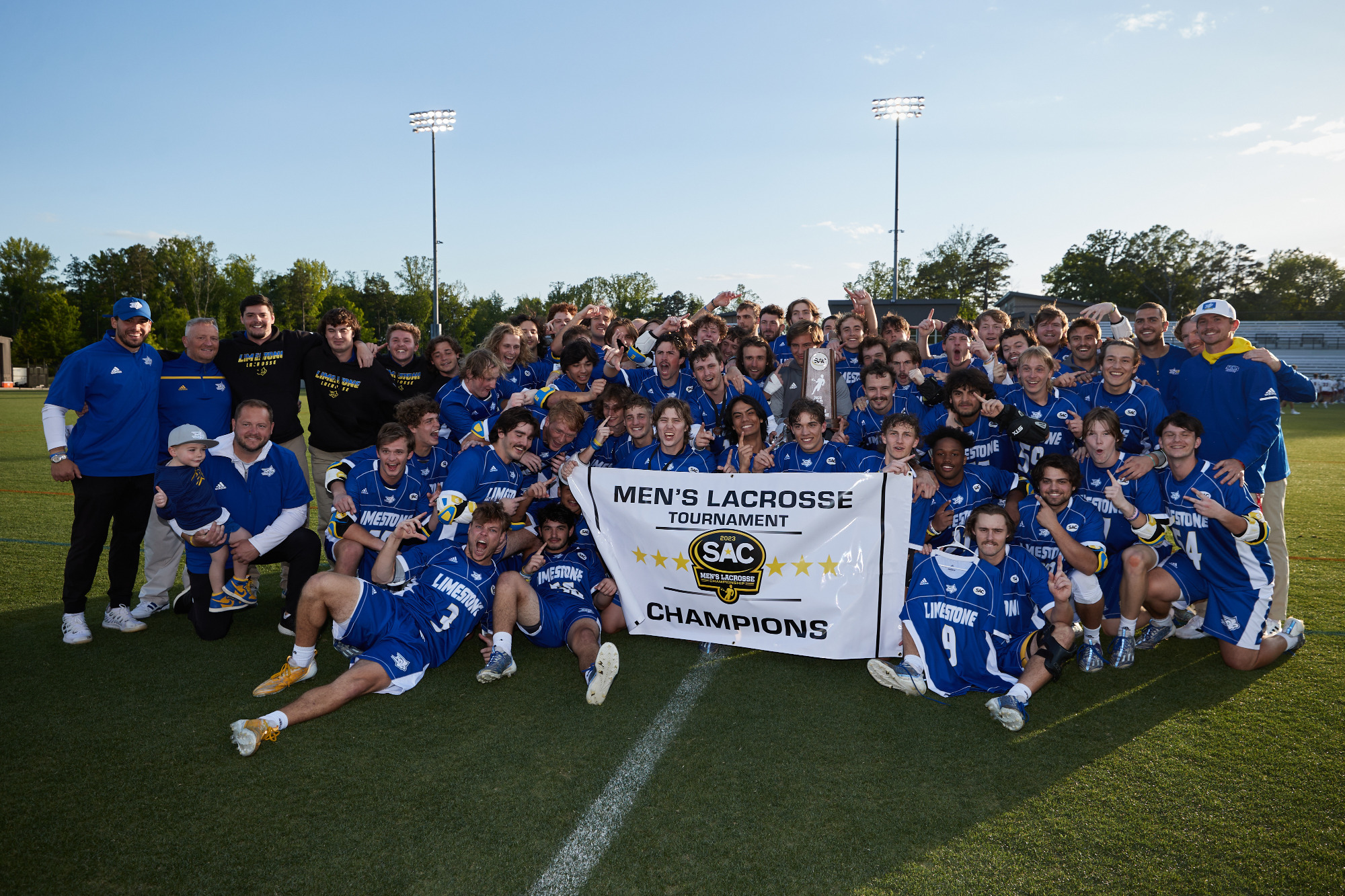 No. 9 Men's Lacrosse Uses Strong Second Half to Capture 2023 SAC Tournament Title Limestone