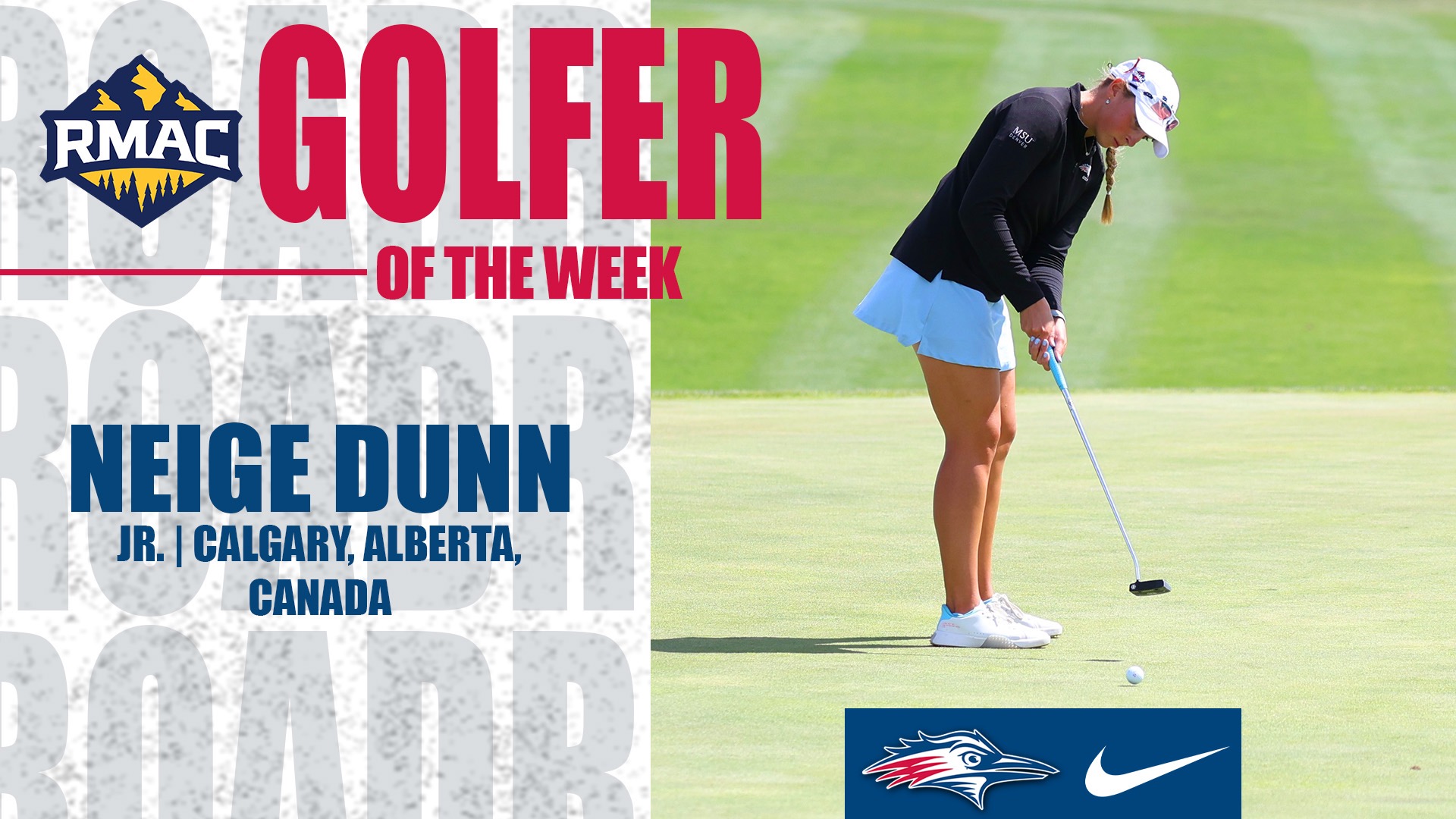 Neige Dunn wins RMAC Women's Golfer of the Week