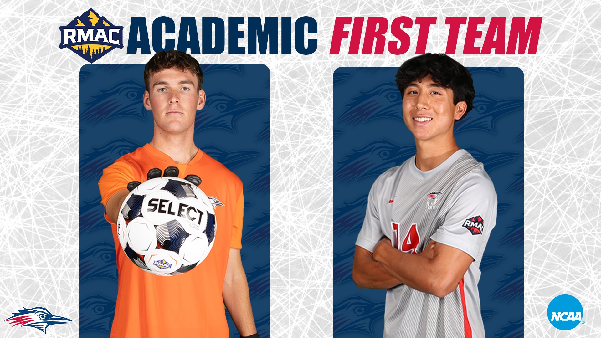 Charlie Matsumoto and Nick McNeil First Team Academic All-RMAC
