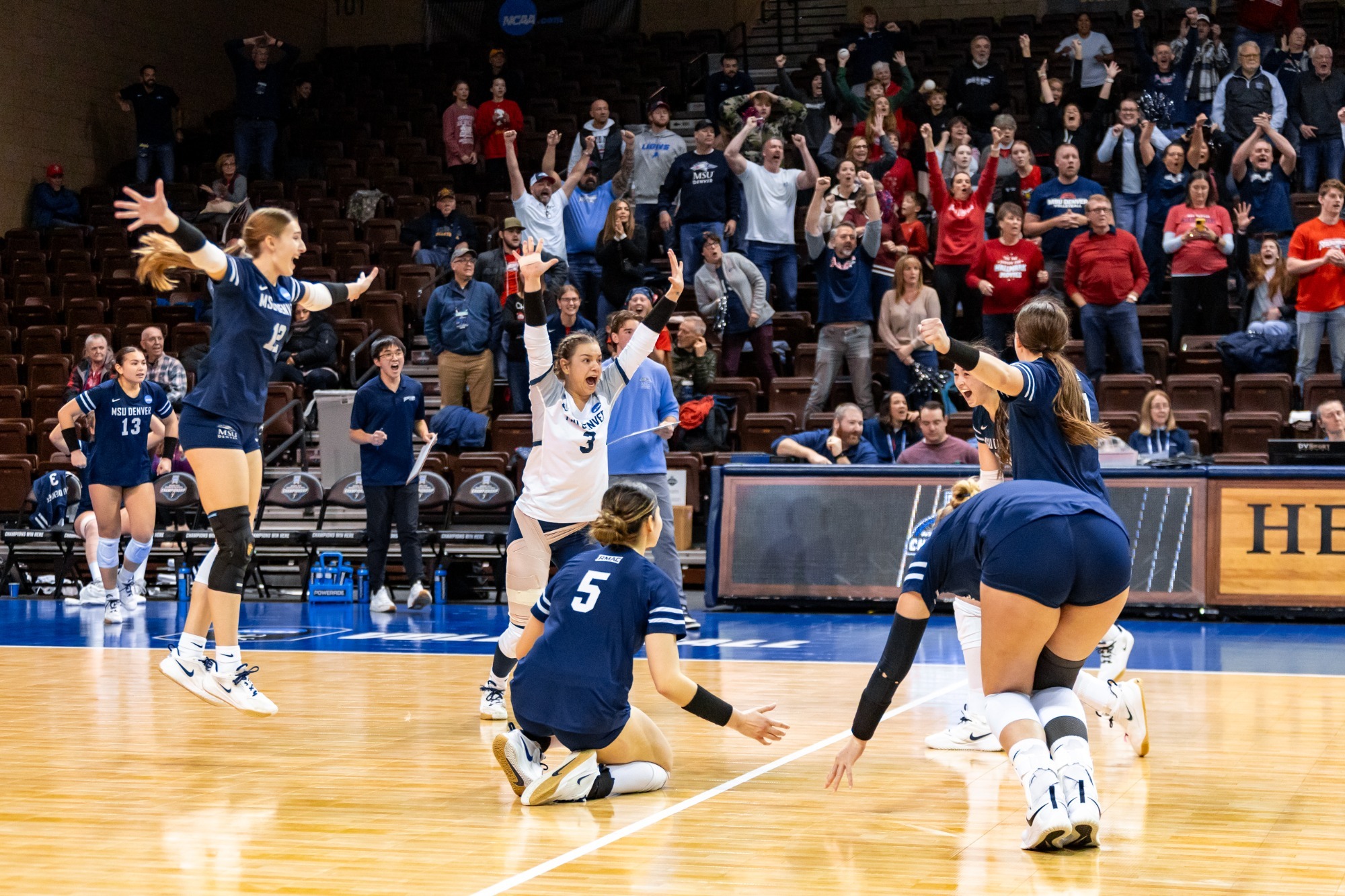 2025 VB NCAA Quarterfinal Celebration