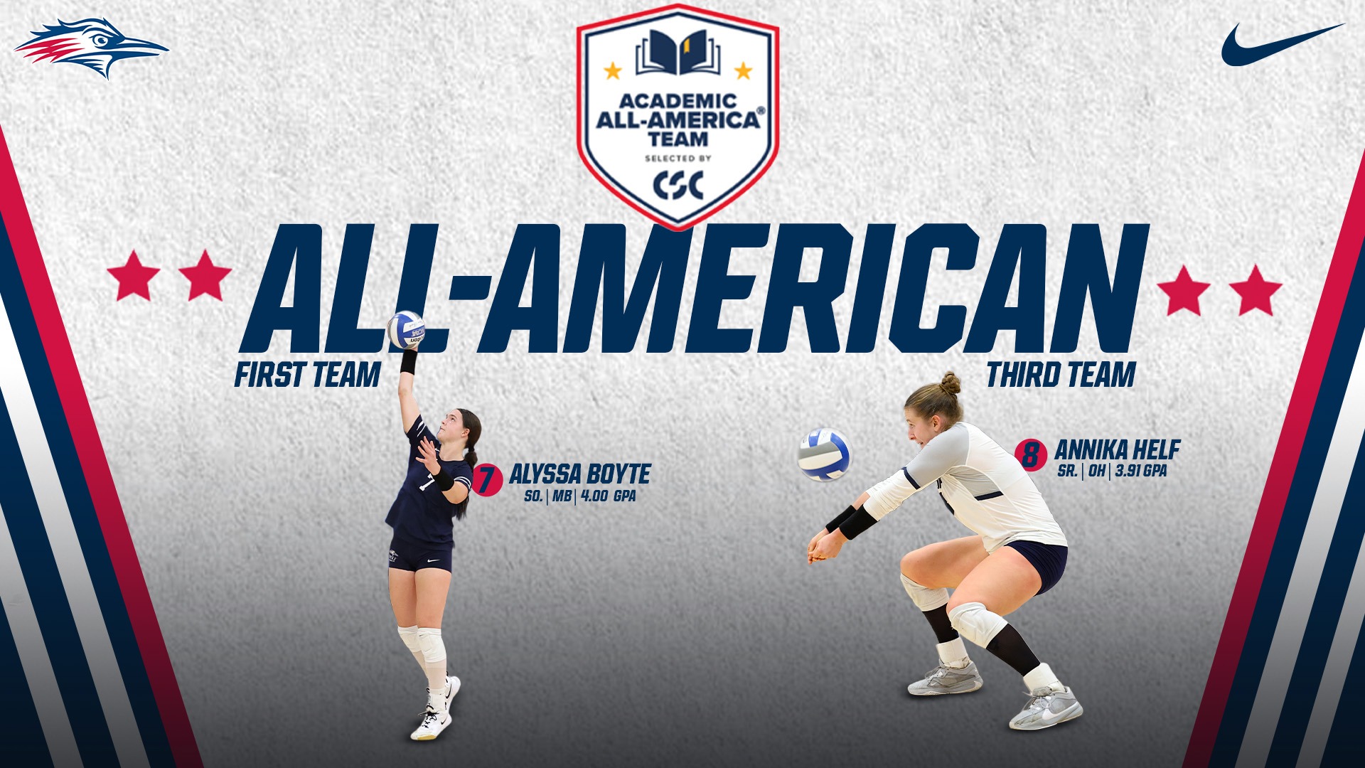 2025 CSC VB Academic All-Americans Updated