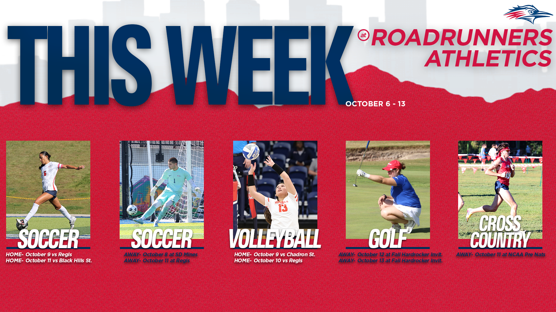 This Week in Roadrunner Athletics 10.7