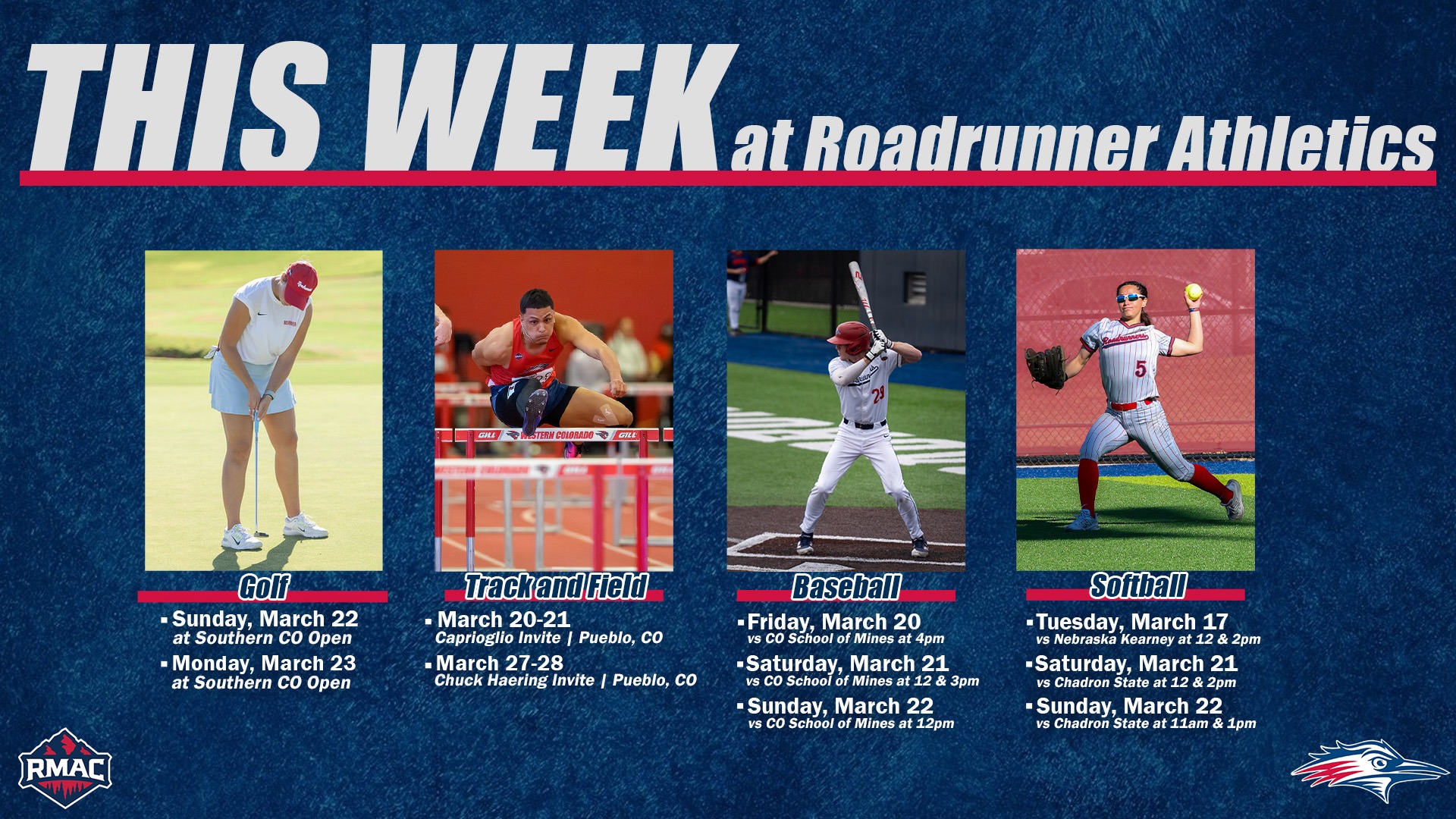 This Week in Roadrunners Athletics 3.18.26