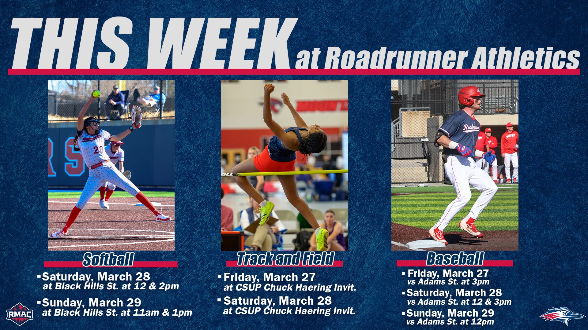 This Week in Roadrunners Athletics 3.25.26