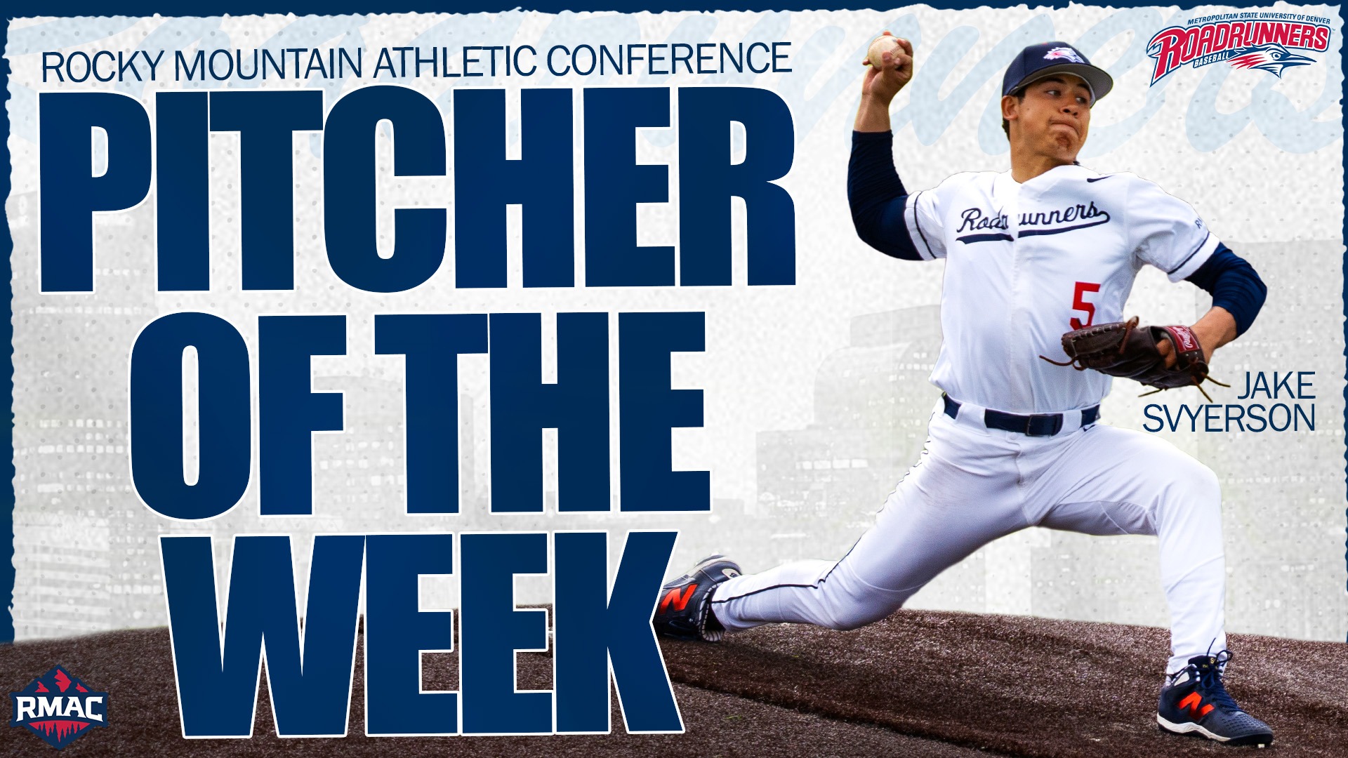 Jake Syverson RMAC Pitcher of the Week