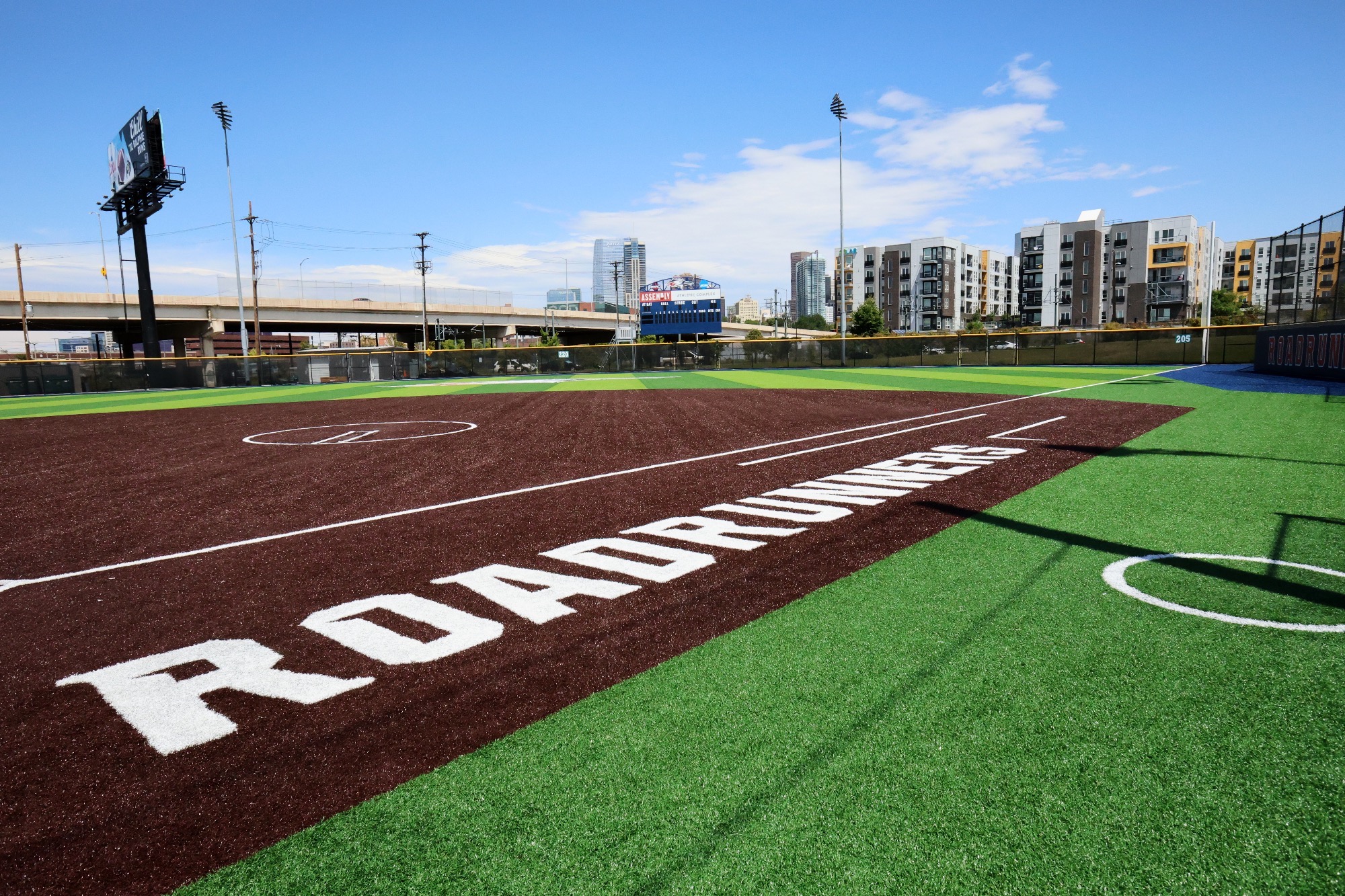 Softball Field down the first base line