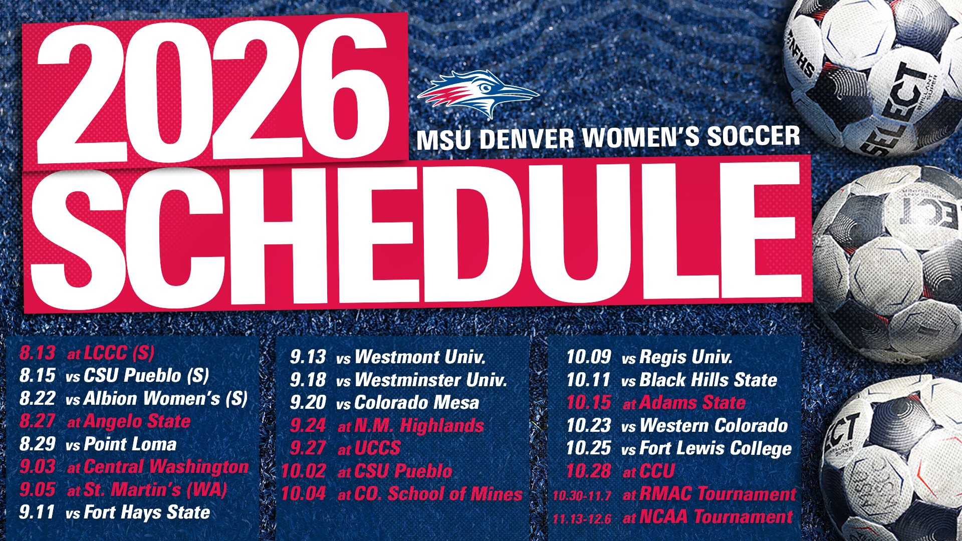 2026 WSOC Schedule