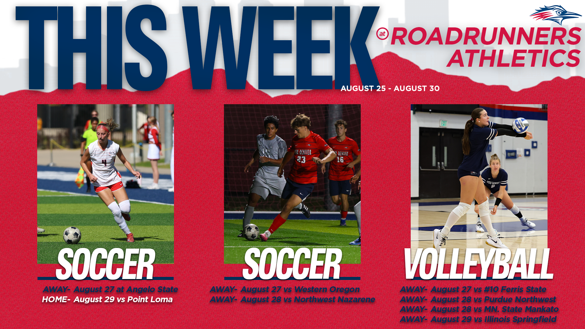 This Week in Roadrunner Athletics 8.26.26