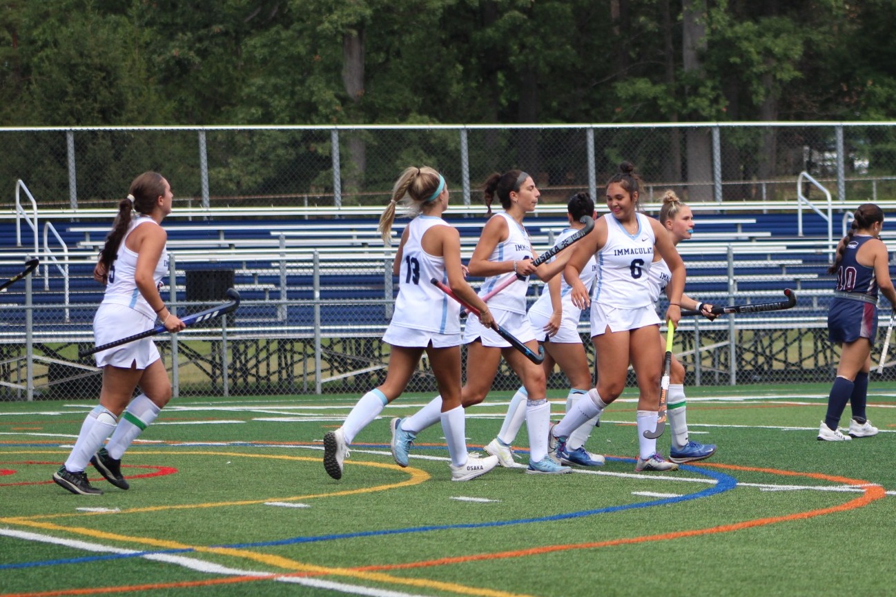 IUFH goal celebration at FDU Florham