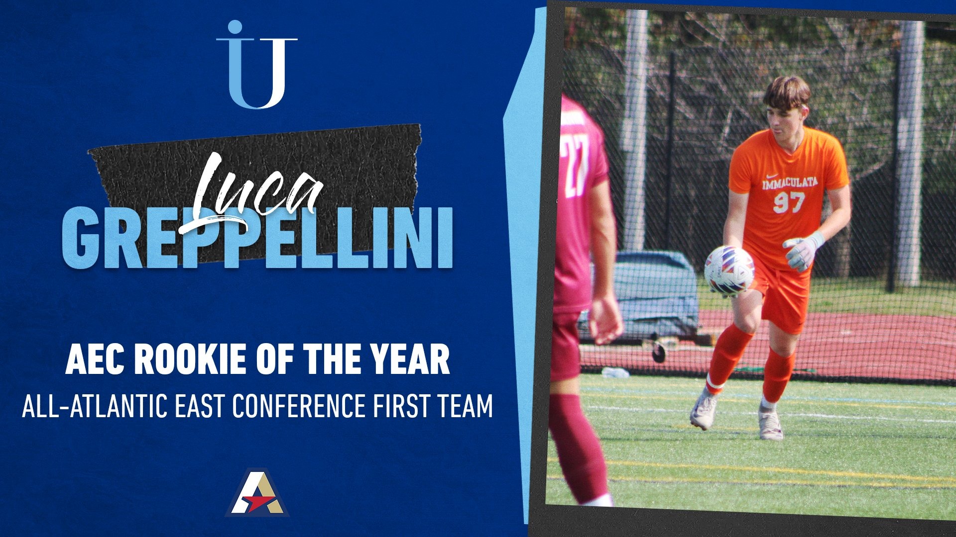Luca Greppellini AEC ROTY and All-AEC First Team