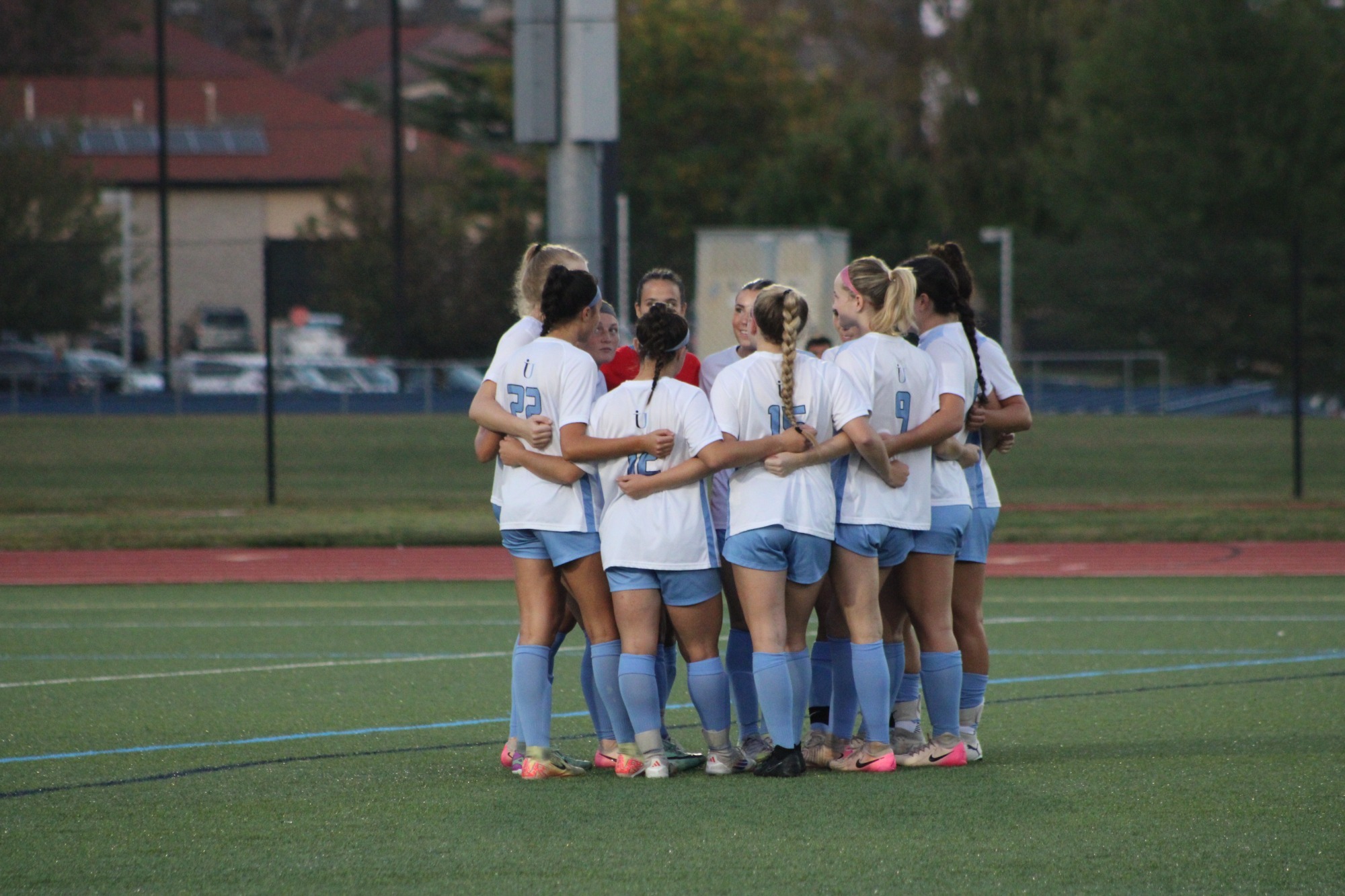 IUWS 2025 Team Huddle before Widener game