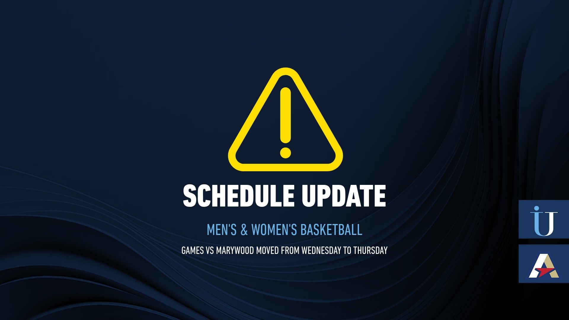 IUMBWB game schedule change 1.23.26