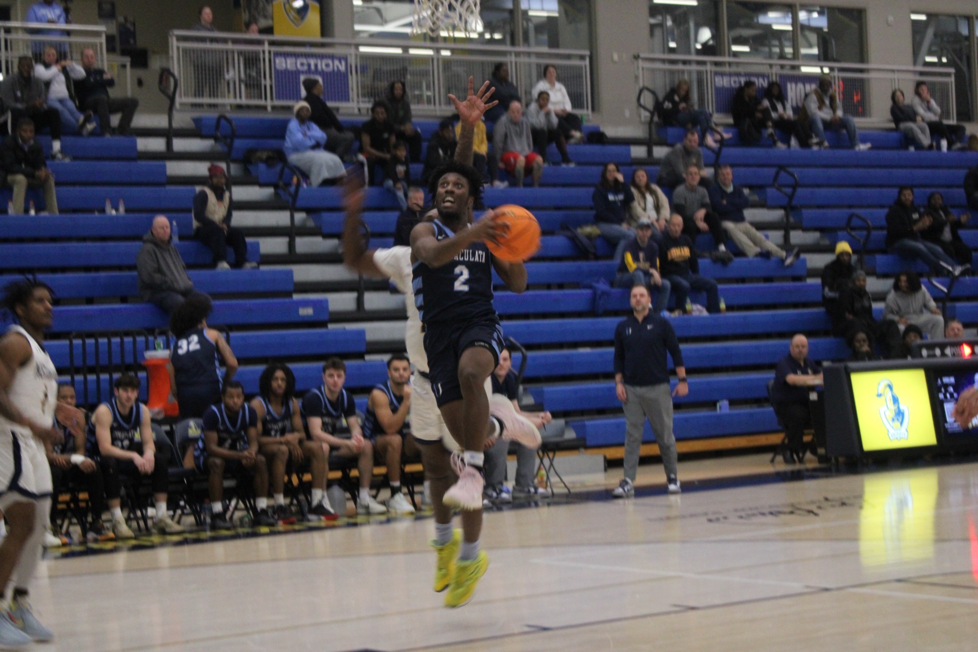 IUMBB at Neumann Dylan Crews layup