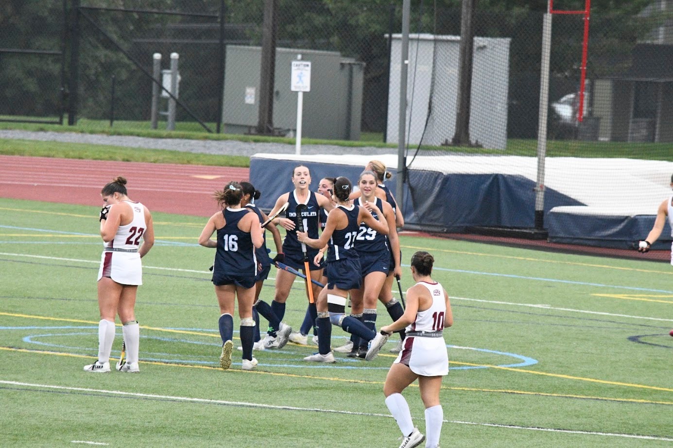 FH vs FDU-F Goal Cele group