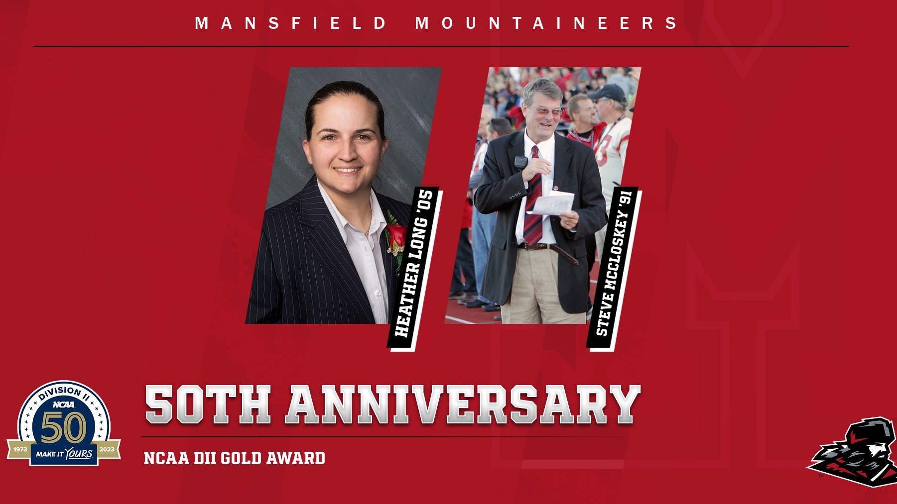 Mansfield Announces NCAA Division II 50th Anniversary Gold Award