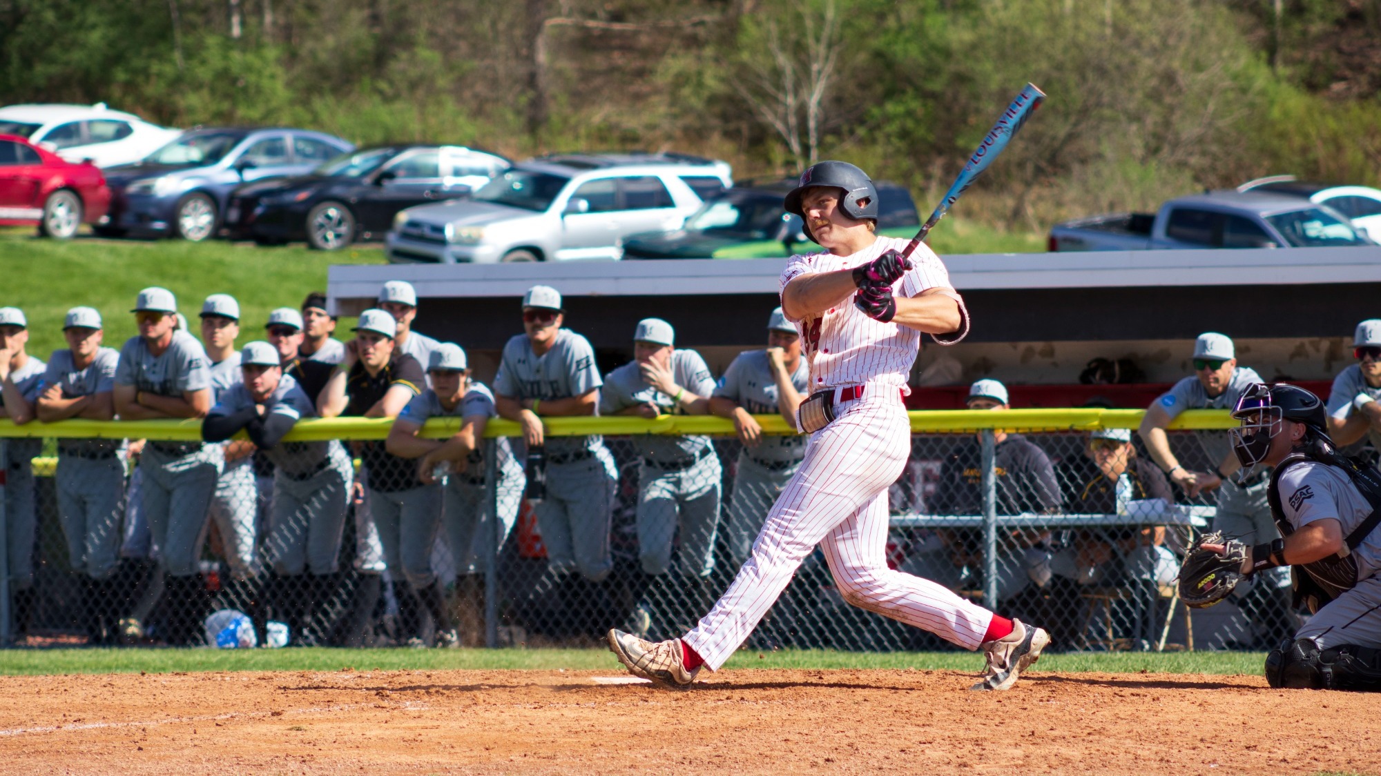 Peter Tadic batting vs. Millersville 