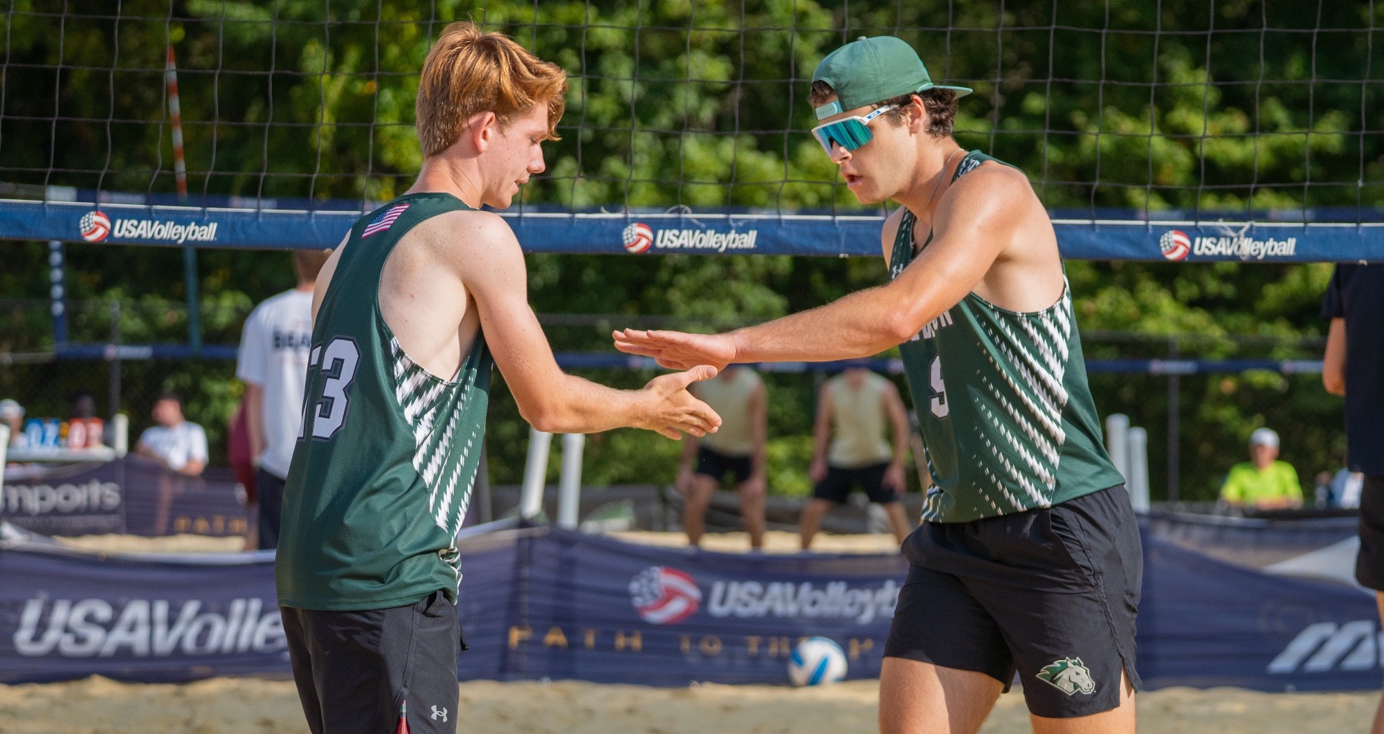 Kevin & Ryan celebrating after point