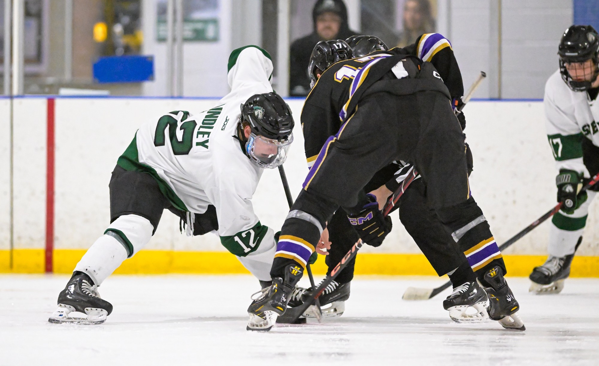 Lindley taking the face-off