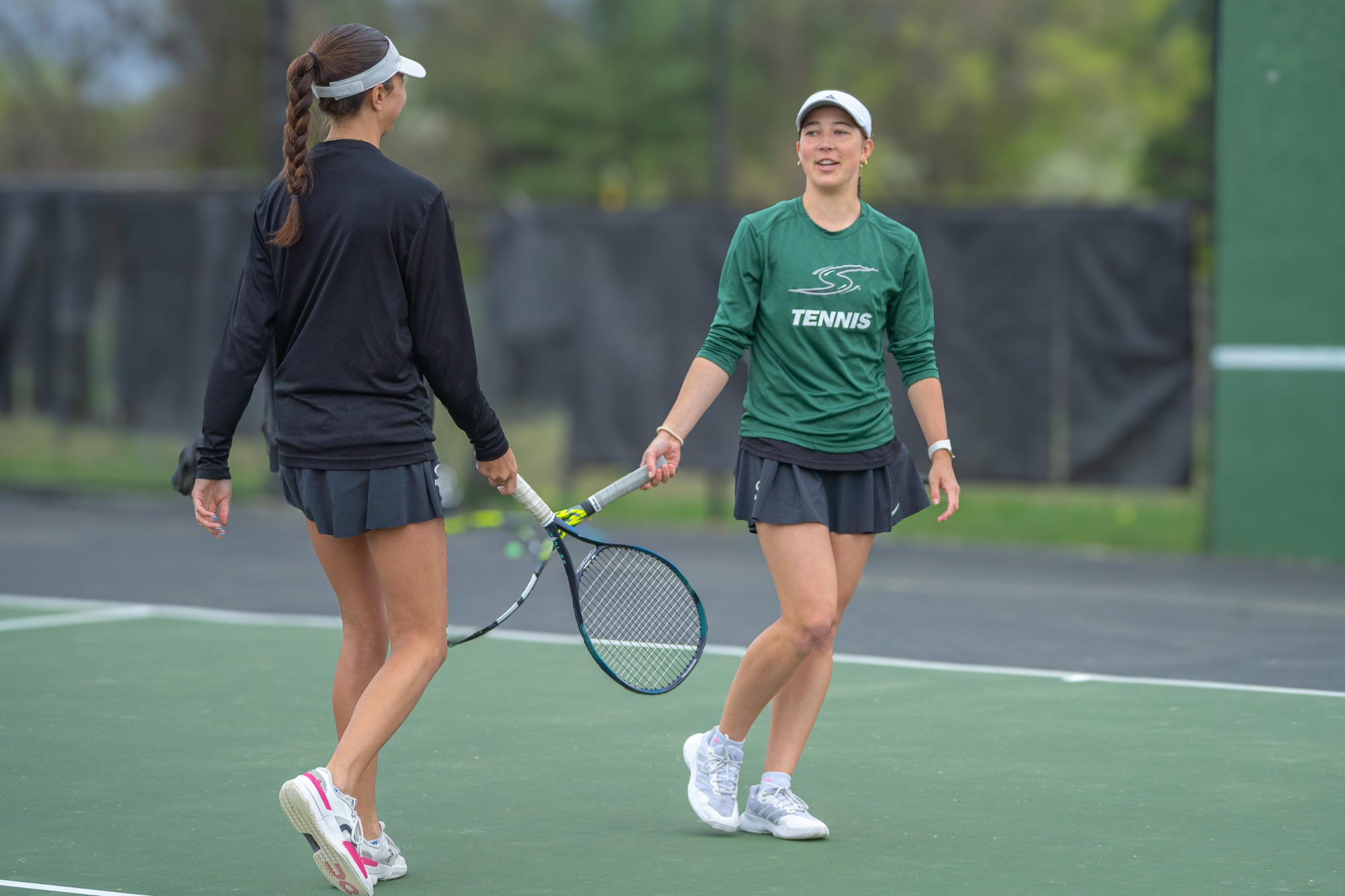 Men's and Women's Tennis celebrates their Senior Day with both teams claiming victory over McDaniel College at Greenspring Tennis!
