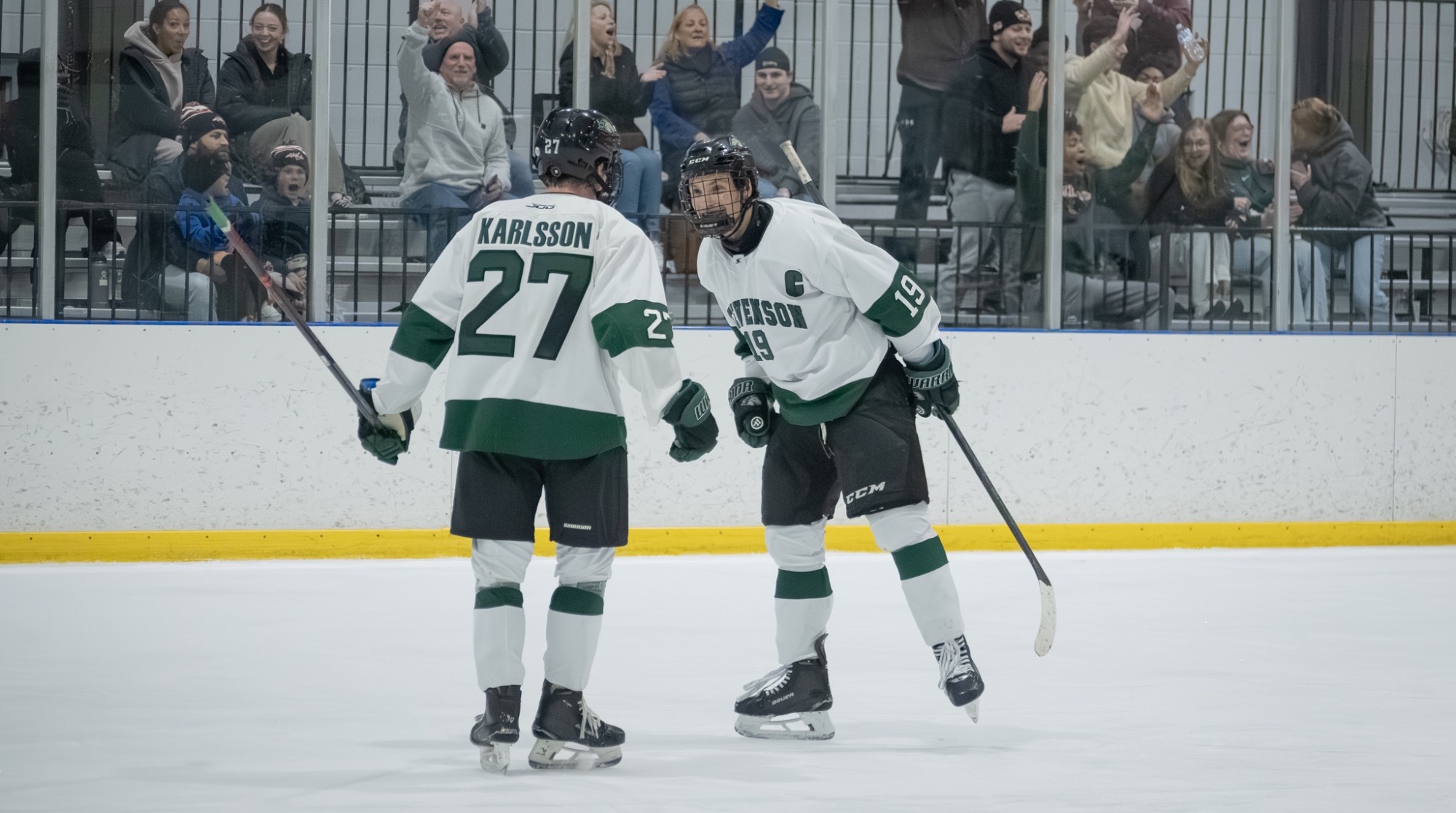 J Karlsson and Benson post goal celly