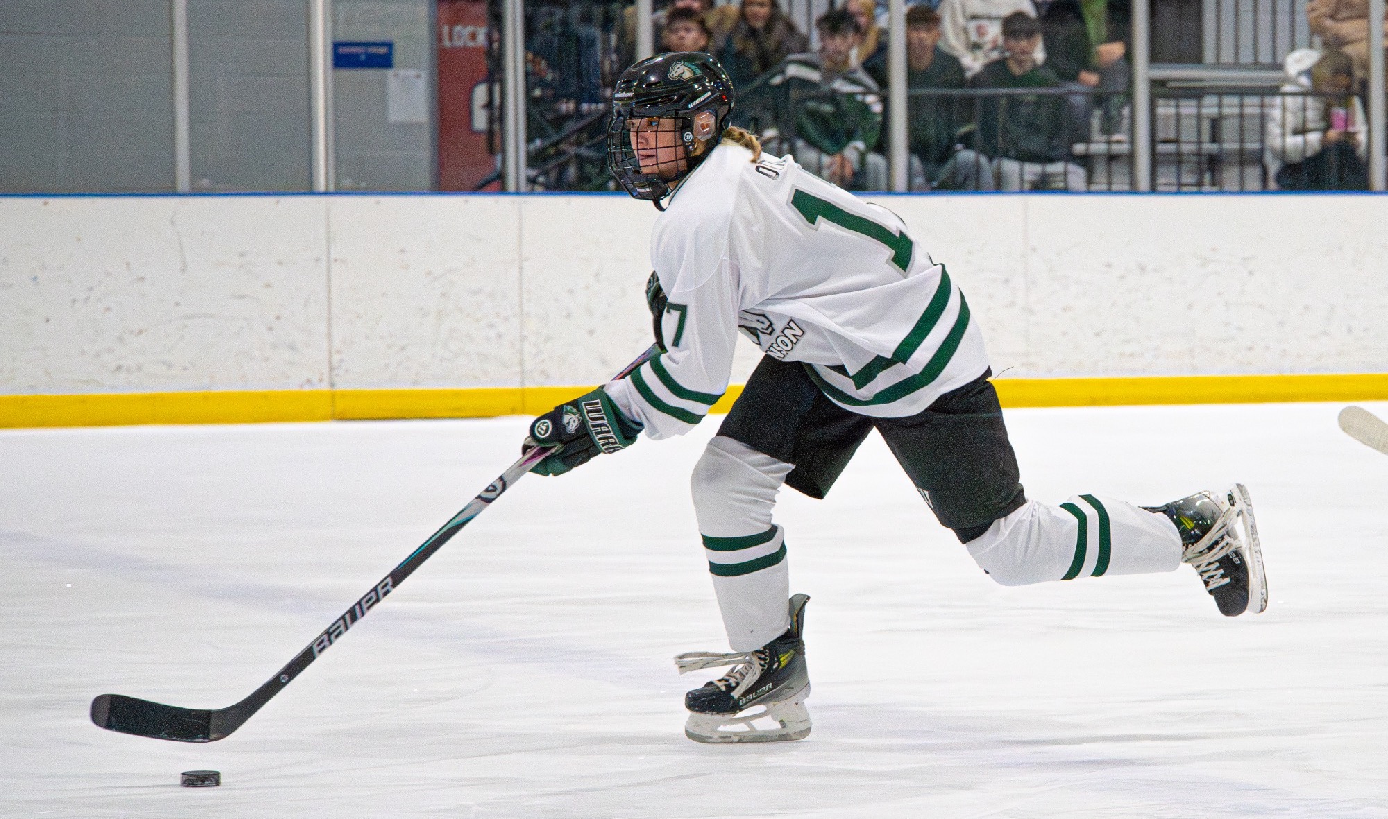 Otto taking the puck down ice