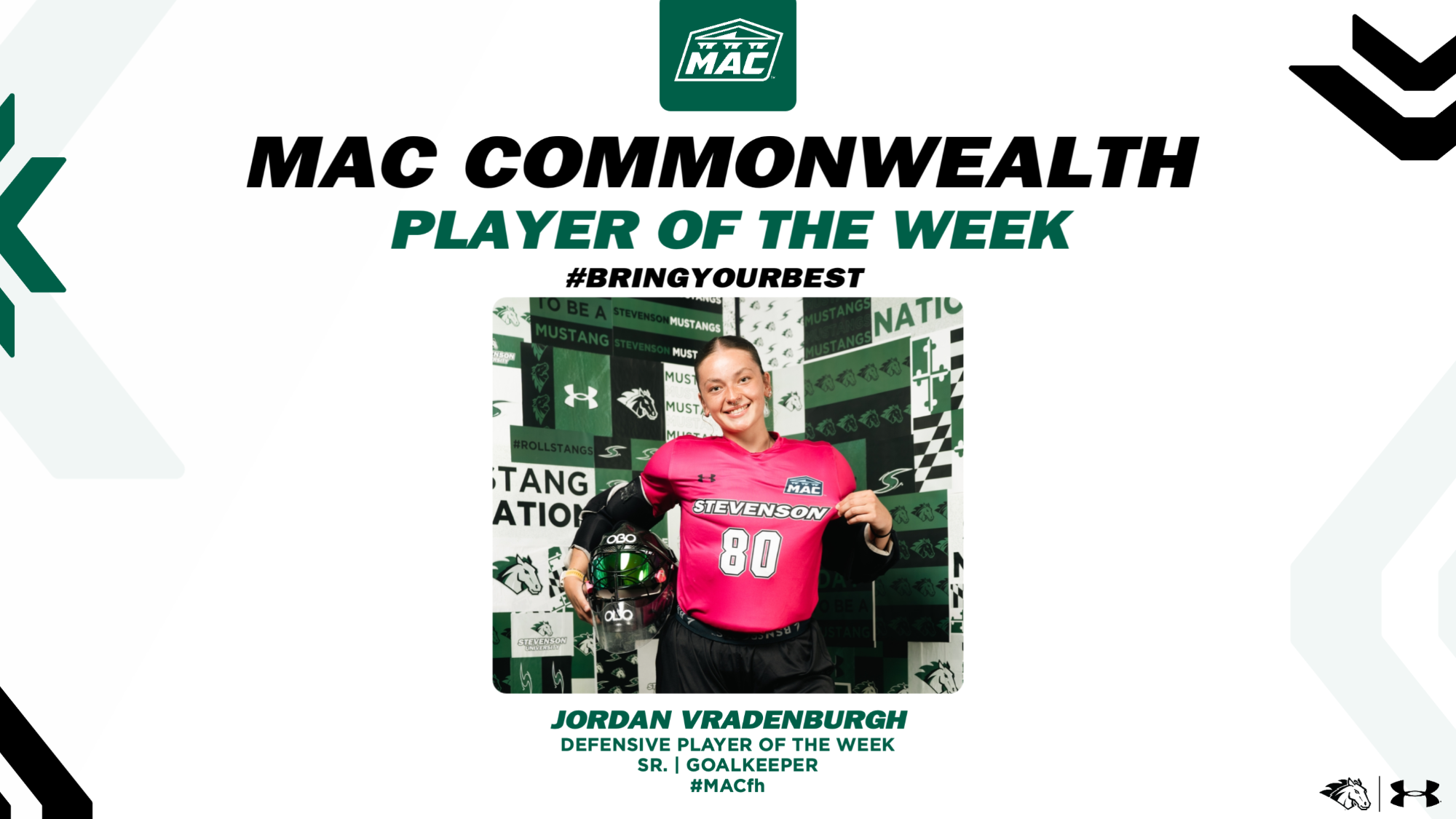 Jordan Vradenburgh- Defensive Player of the Week