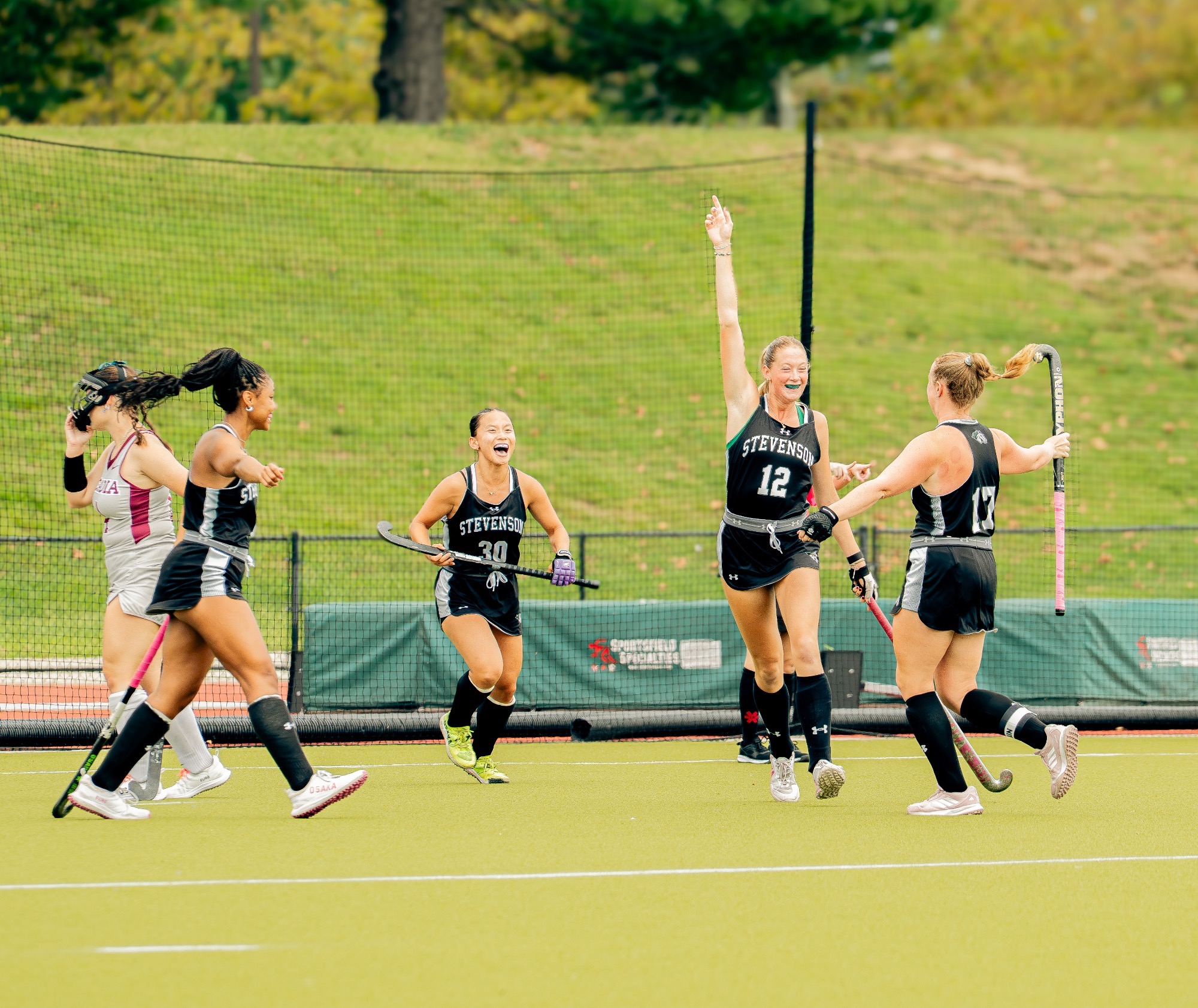 Field Hockey Post Goal celebration