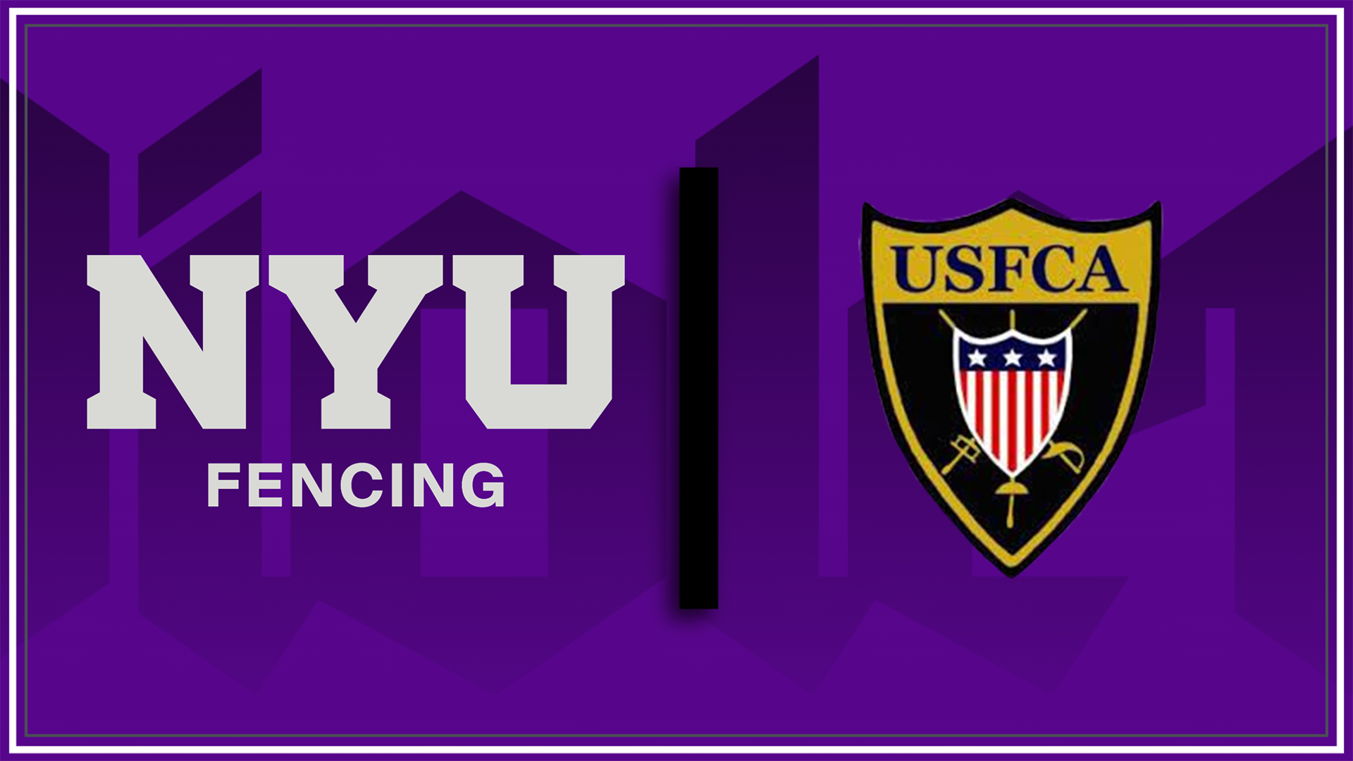NYU Fencing and USFCA Logos
