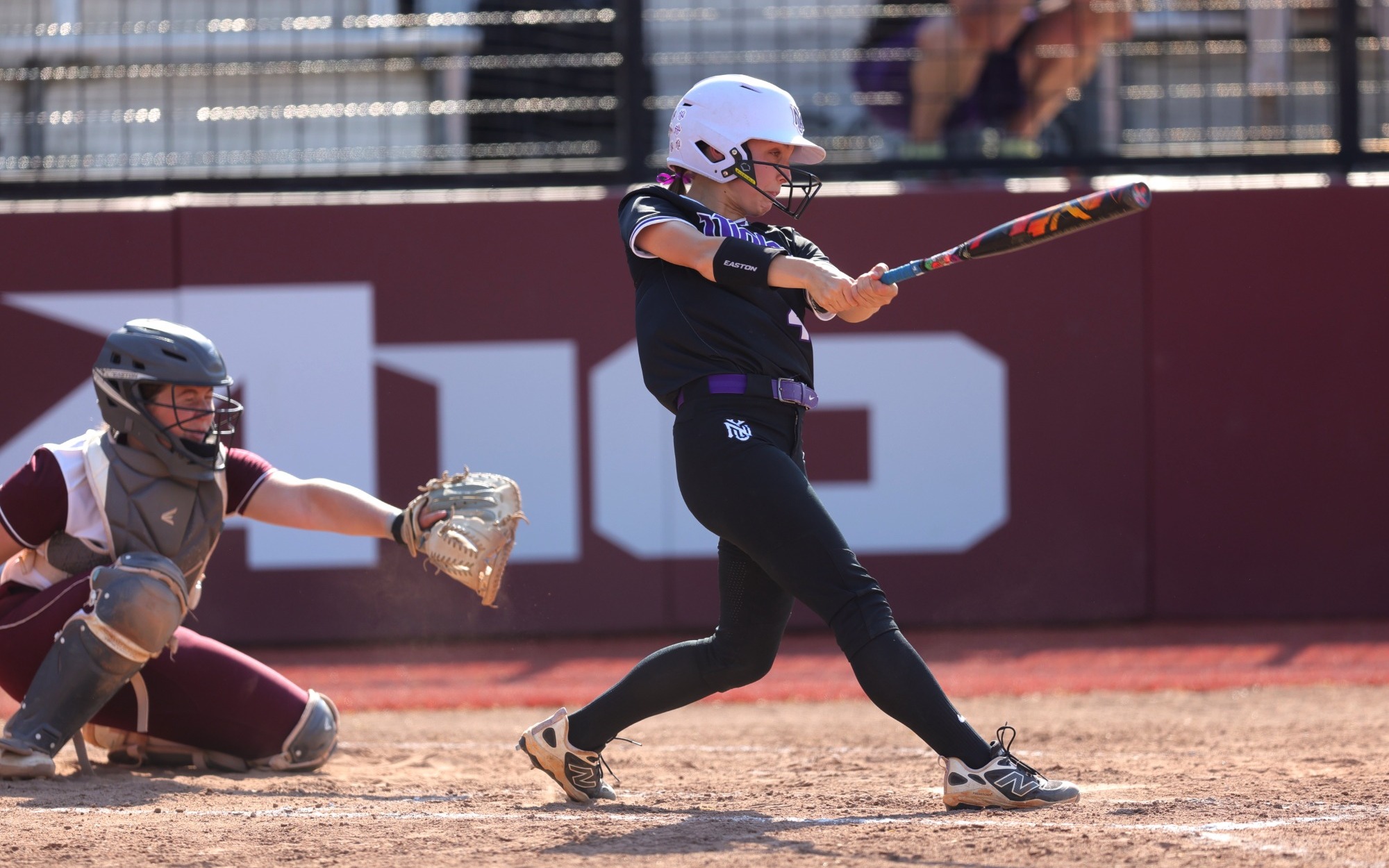 Siena Kiefer hitting