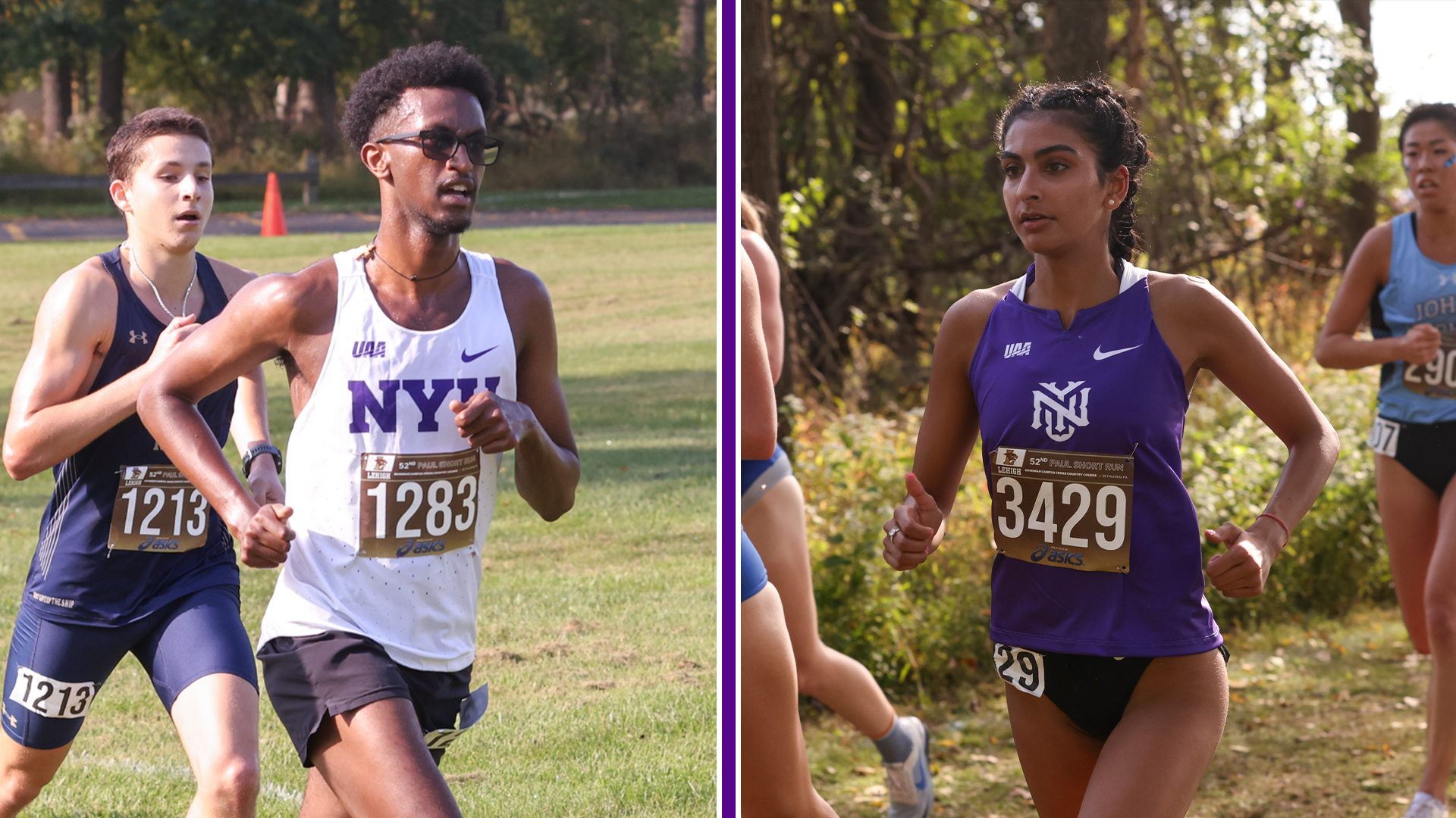 Edomias Mulugeta, Shania Tandon let the way for the Violets in the Open Race