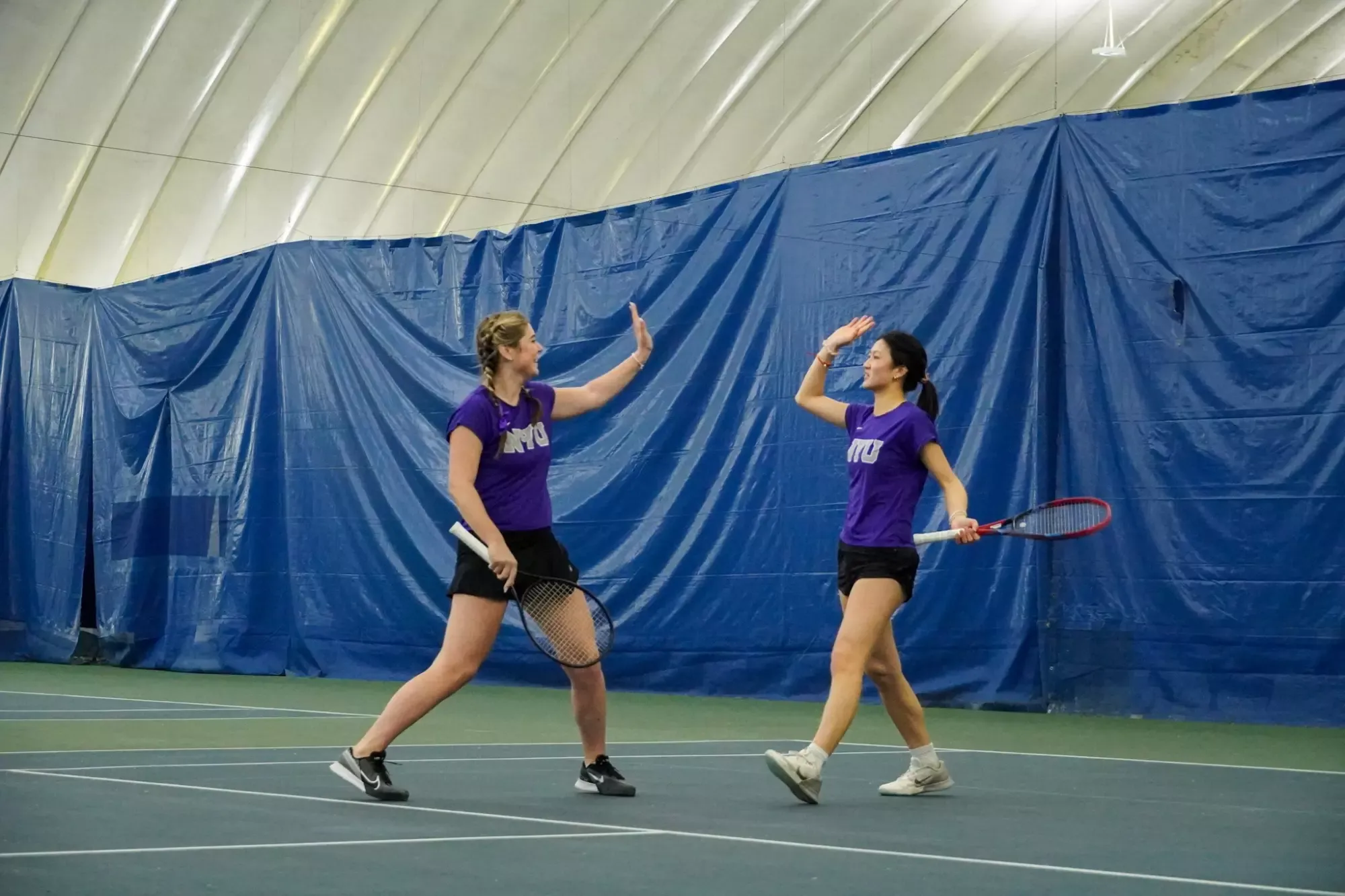 Gusavac and Yang action shot